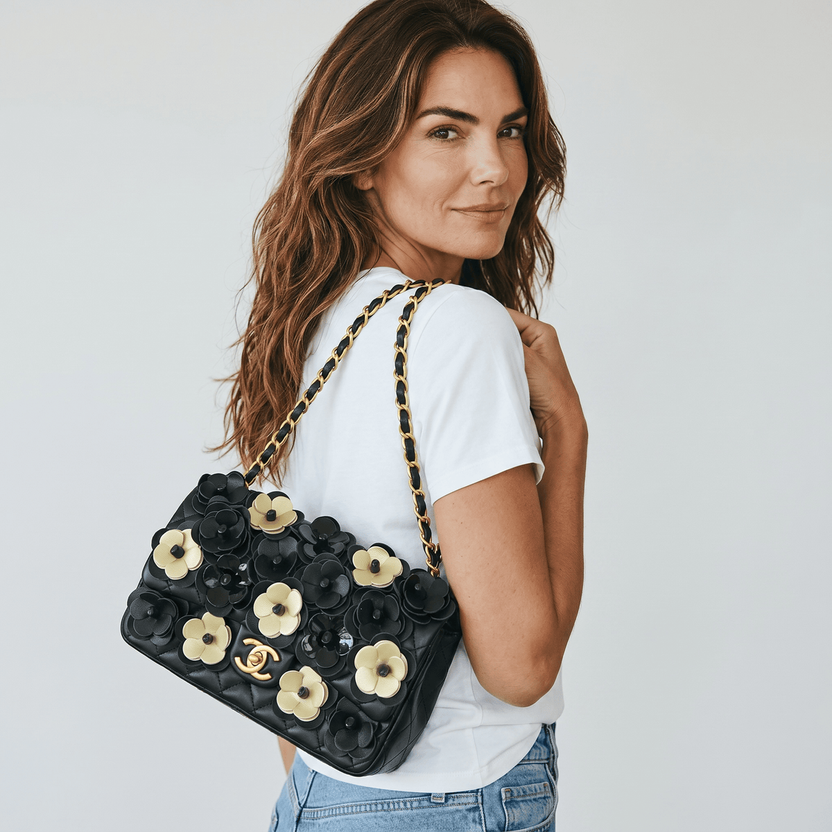 Chanel Floral Camellia Chain Bag πΈπ€