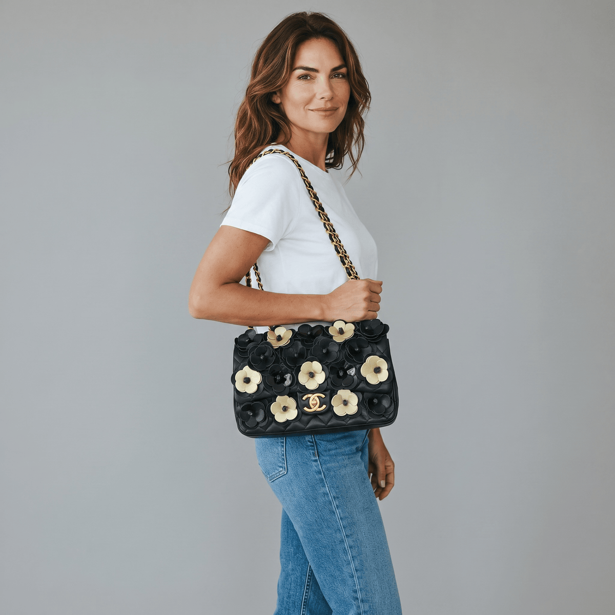 Chanel Floral Camellia Chain Bag πΈπ€