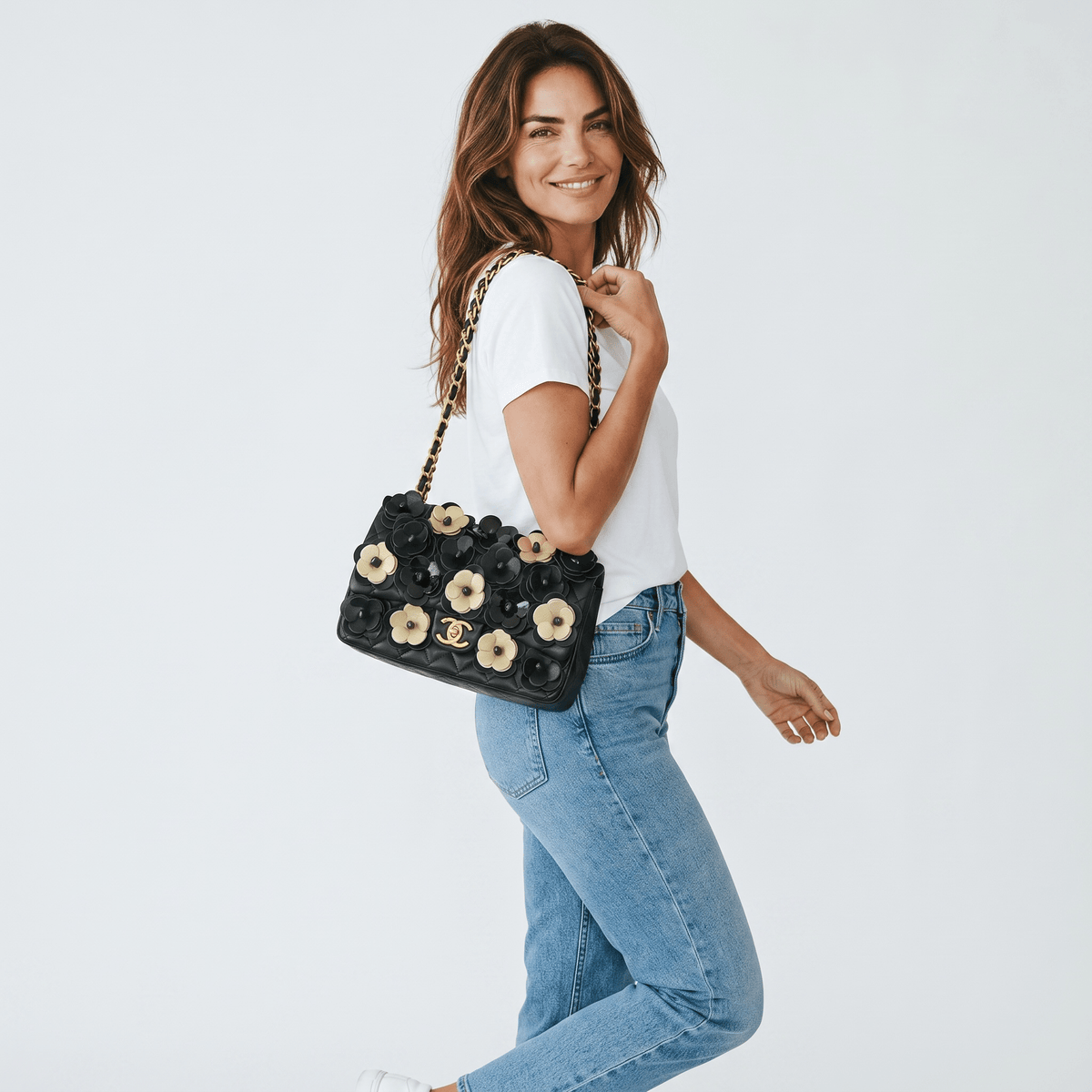 Chanel Floral Camellia Chain Bag πΈπ€