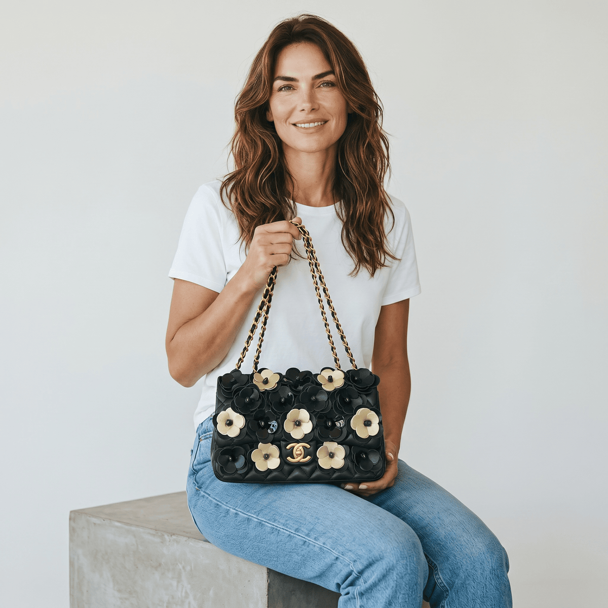 Chanel Floral Camellia Chain Bag πΈπ€