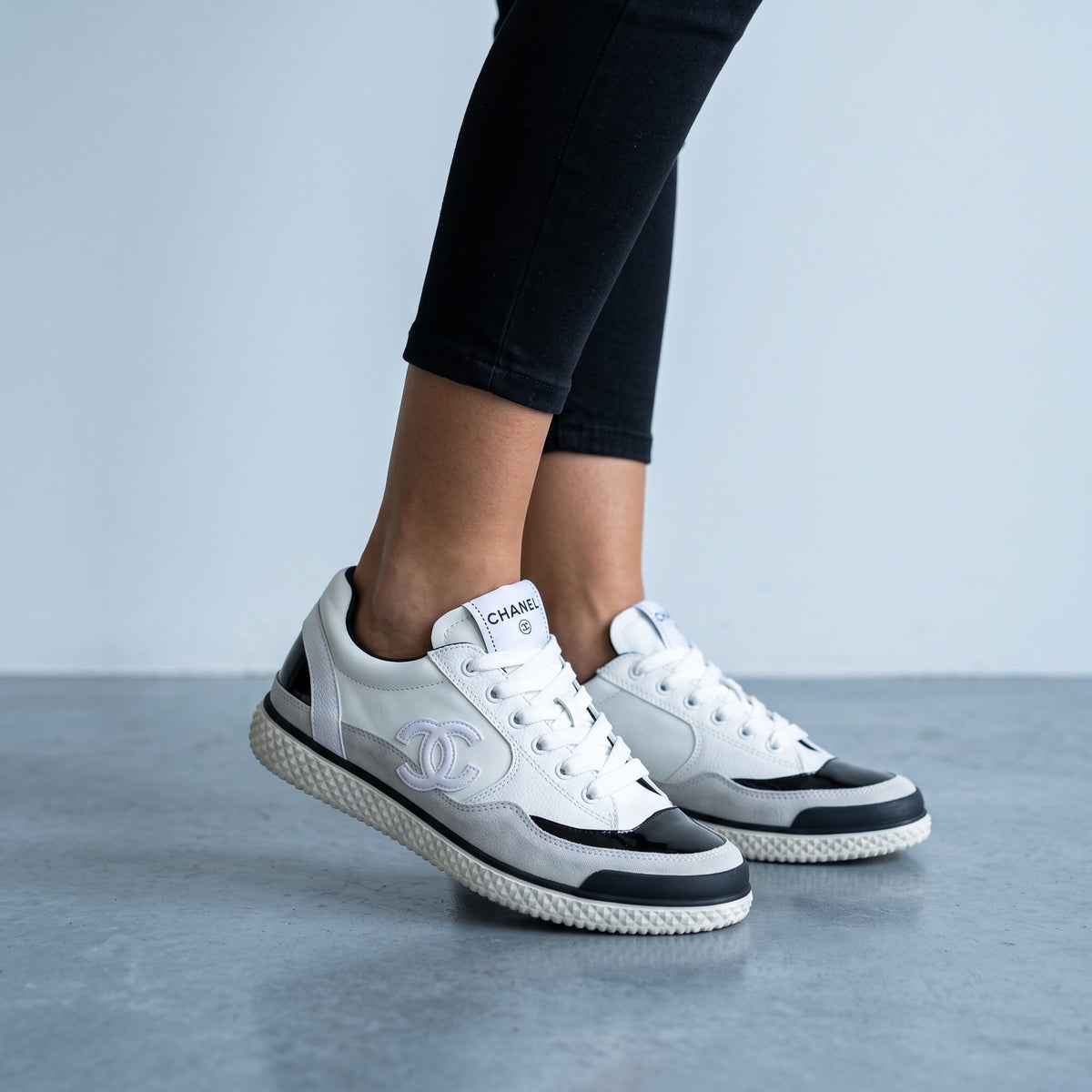 Chanel Low-Top Runner β White & Black