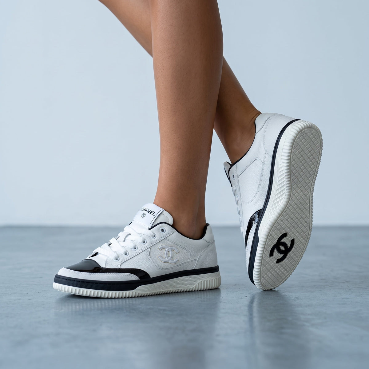 Chanel Low-Top Runner β White & Black