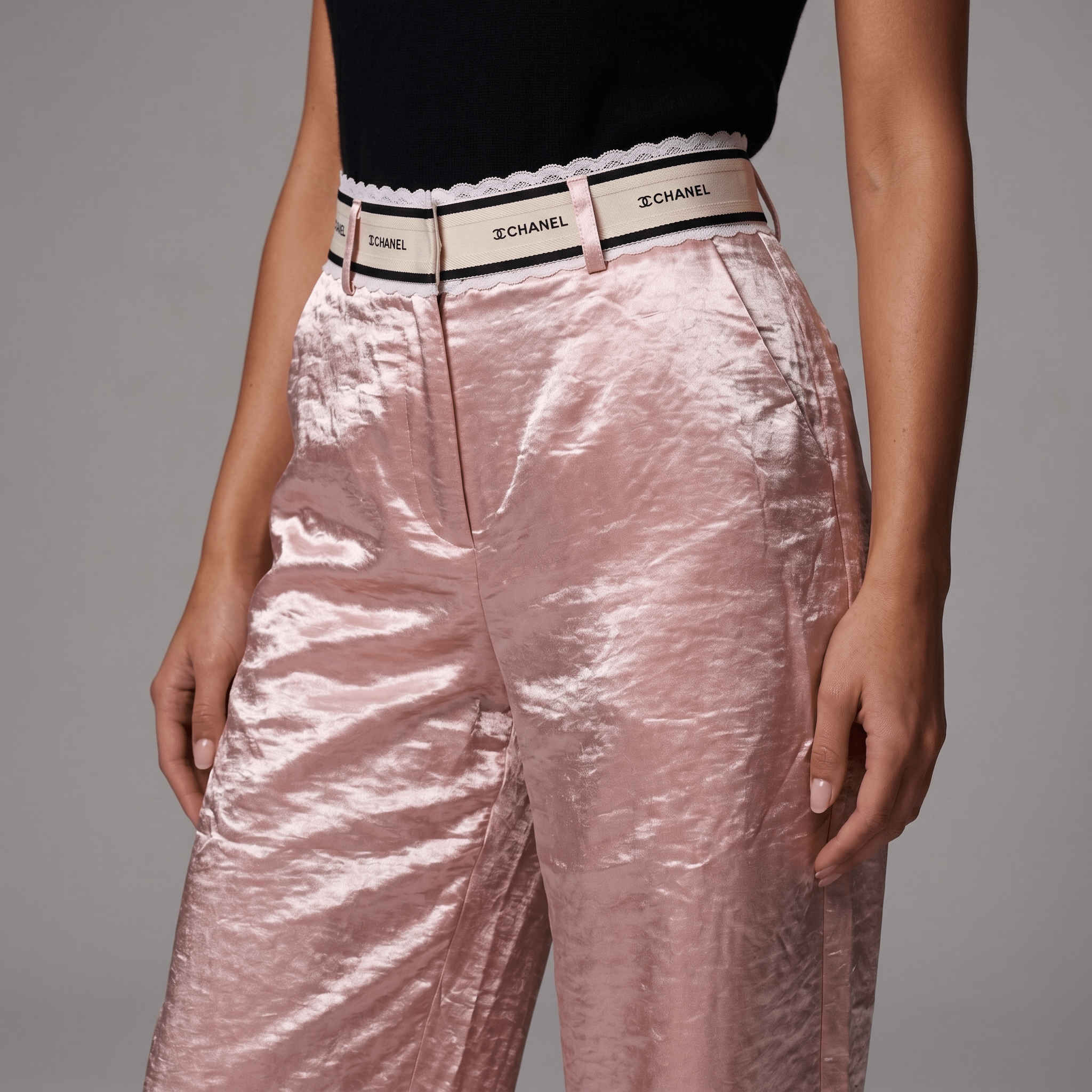 Chanel Satin Wide-Leg Trousers β¨πΈπ€