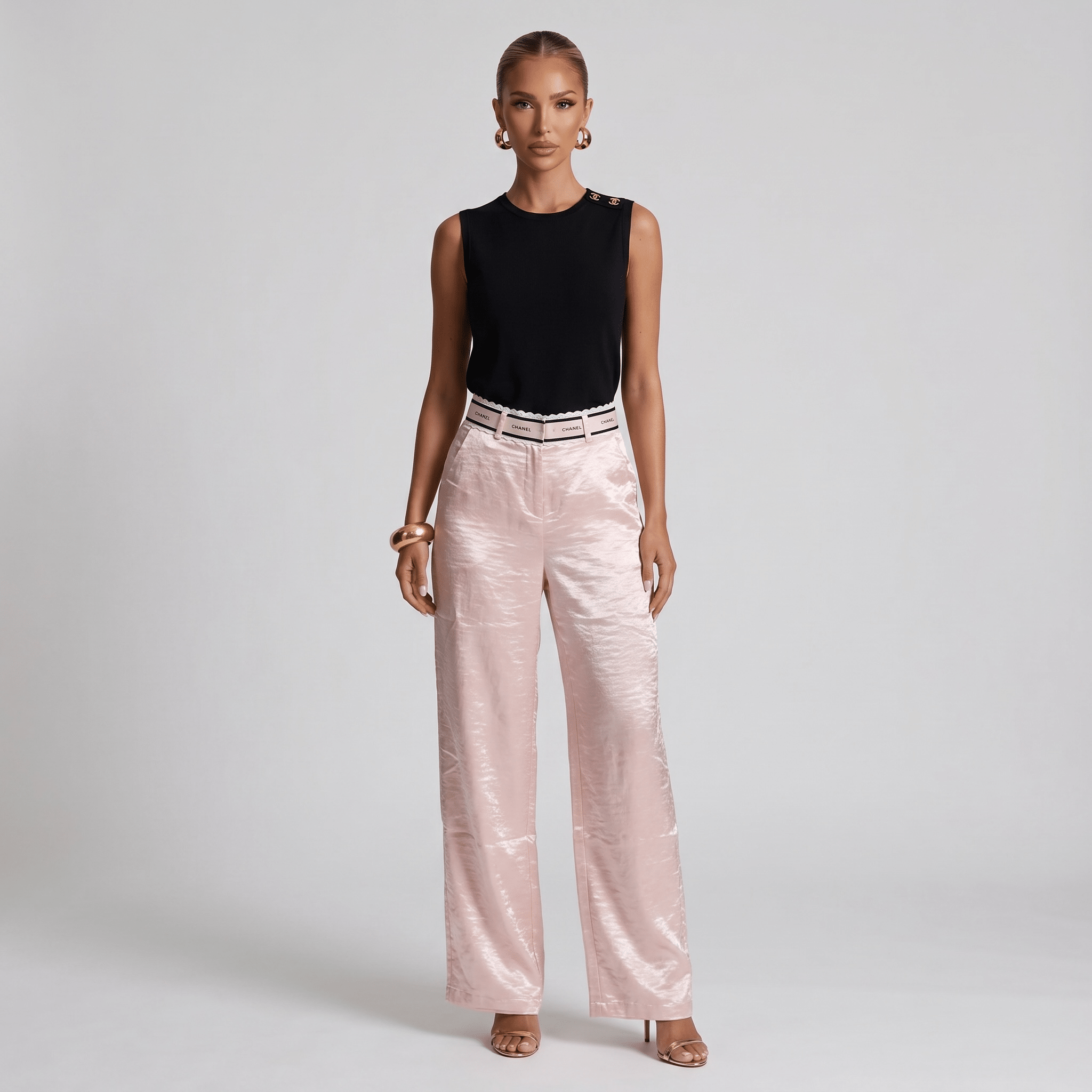 Chanel Satin Wide-Leg Trousers β¨πΈπ€