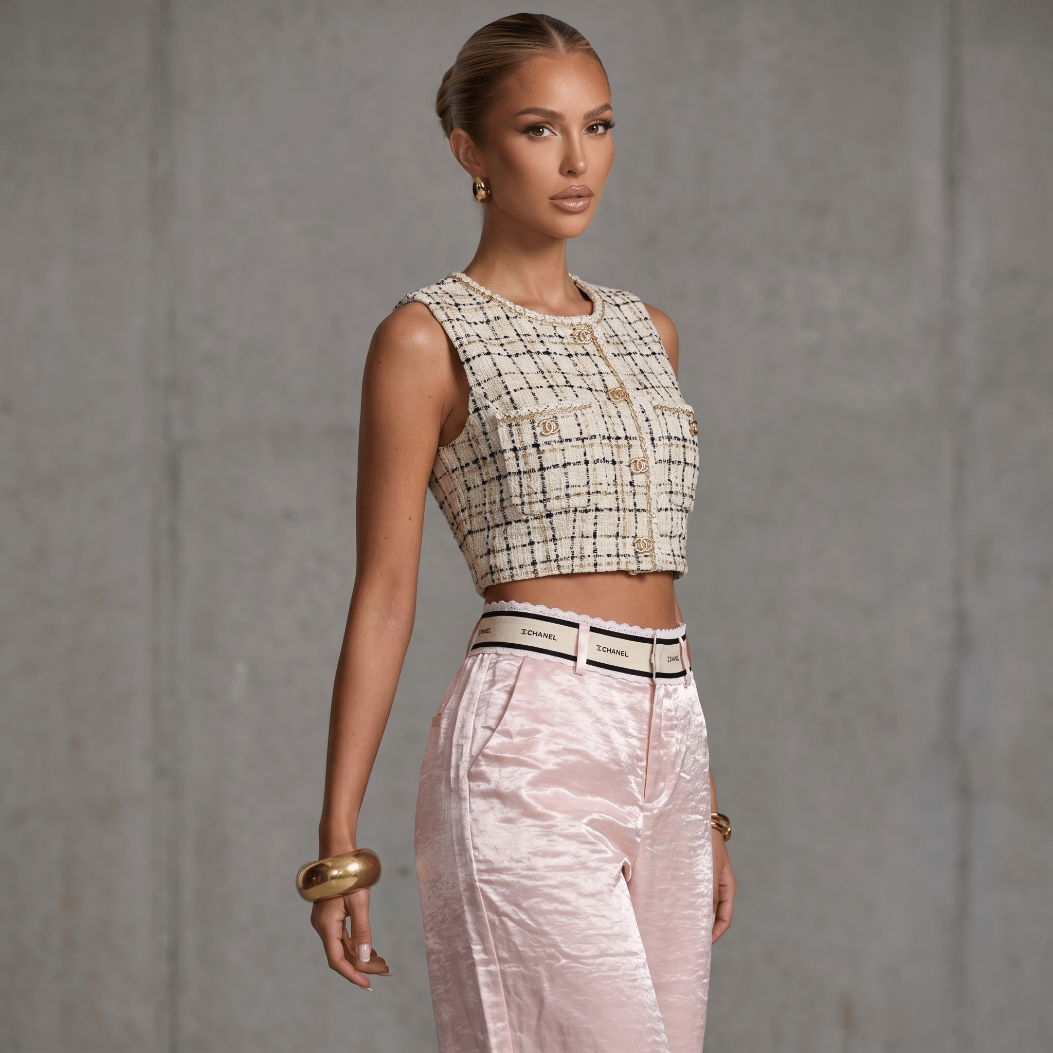 Chanel Satin Wide-Leg Trousers β¨πΈπ€