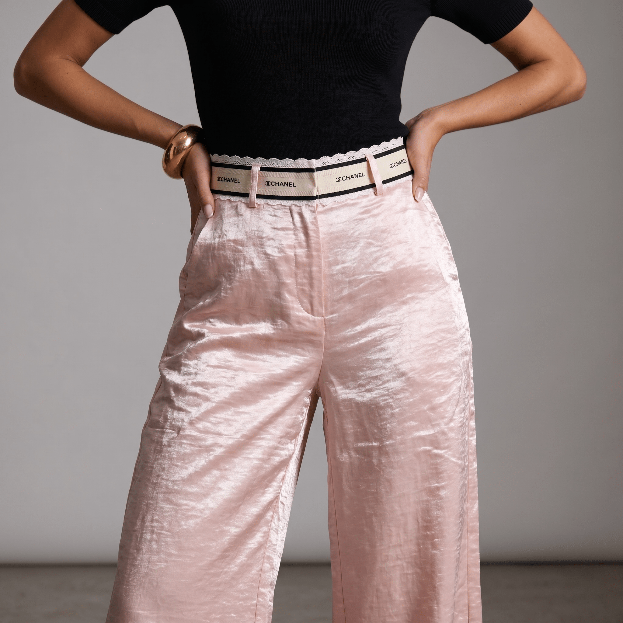 Chanel Satin Wide-Leg Trousers β¨πΈπ€