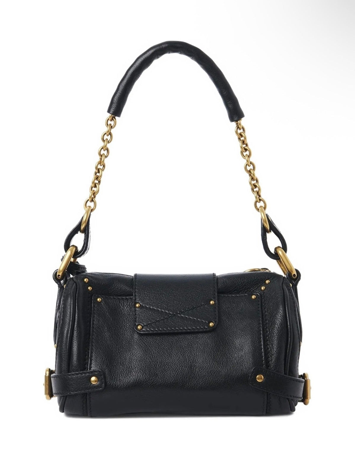 Chloé Black Mini Padlock Shoulder Bag – Gold Chain Luxury 🔐🖤