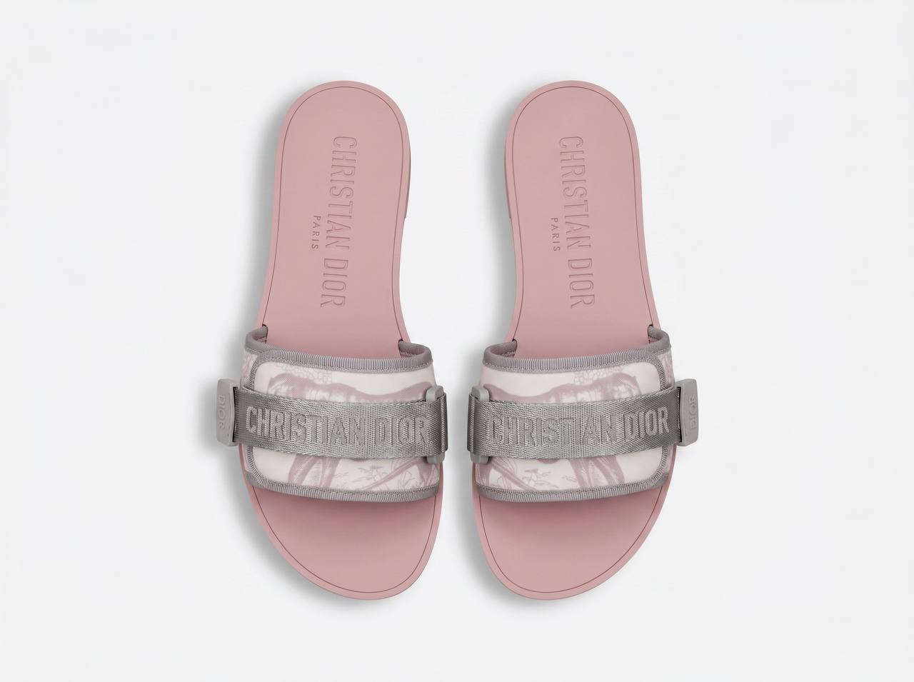Christian Dior DiorAct Logo Slides β Pink & Grey πΈ
