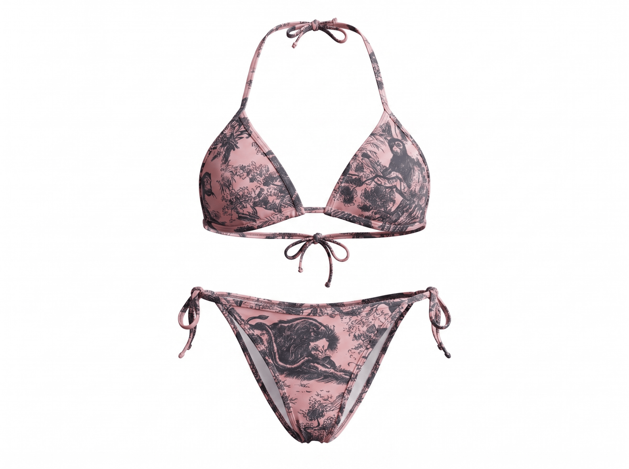 Christian Dior Toile de Jouy Pink Beach Set πΈπ€ποΈ