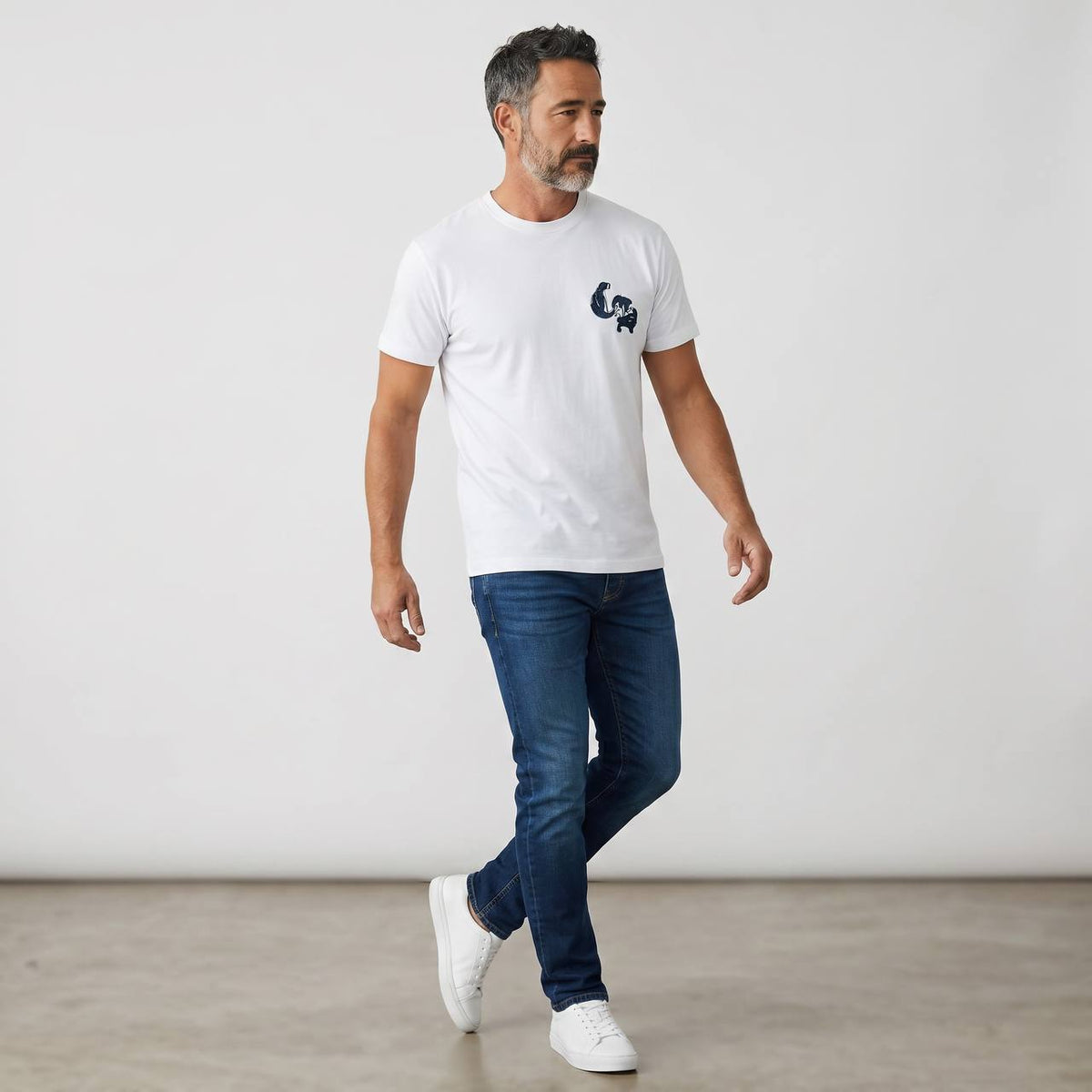 Chrome Hearts Denim Horseshoe Graphic T-Shirt π€π
