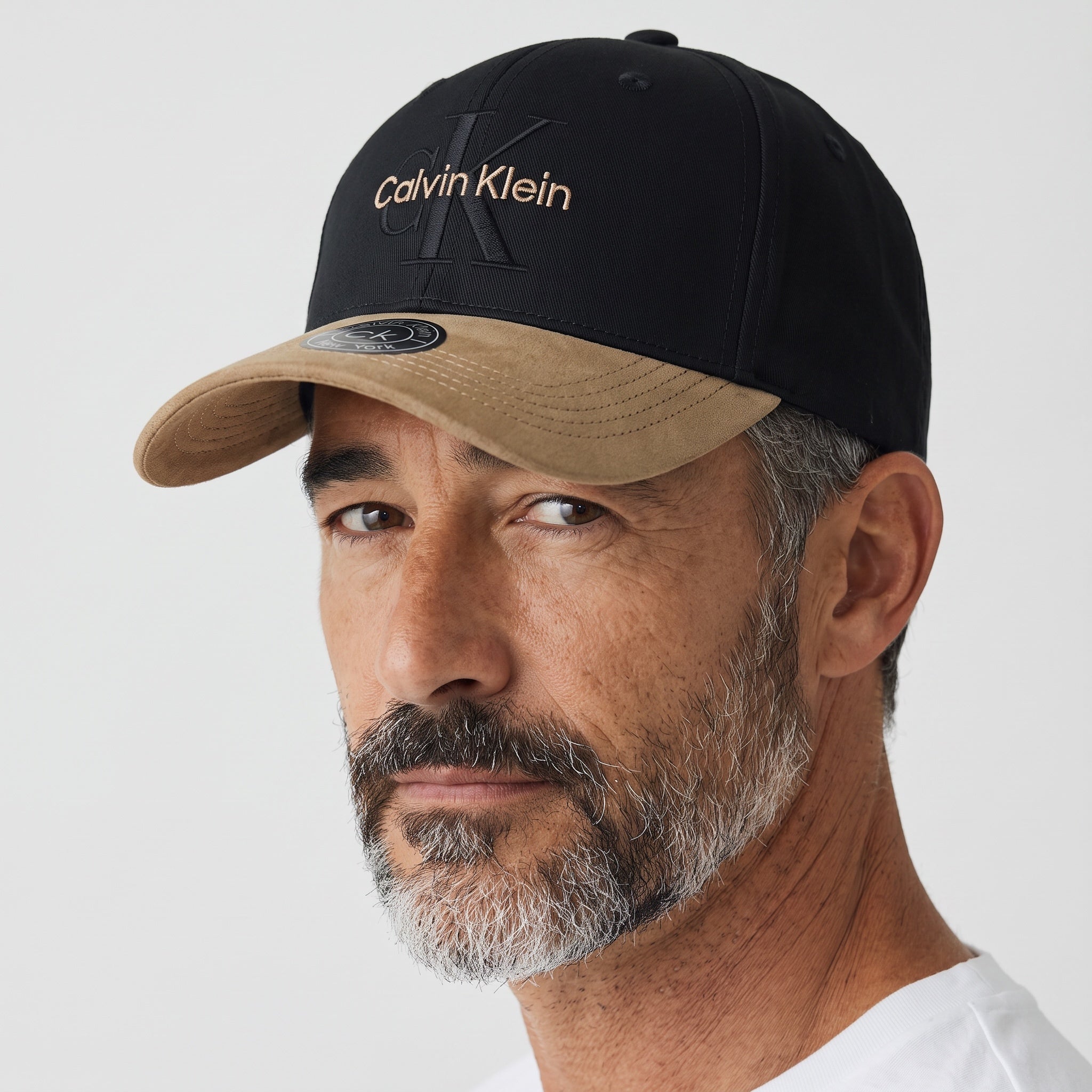 Calvin Klein Cap – Black & Tan Two-Tone 🧢