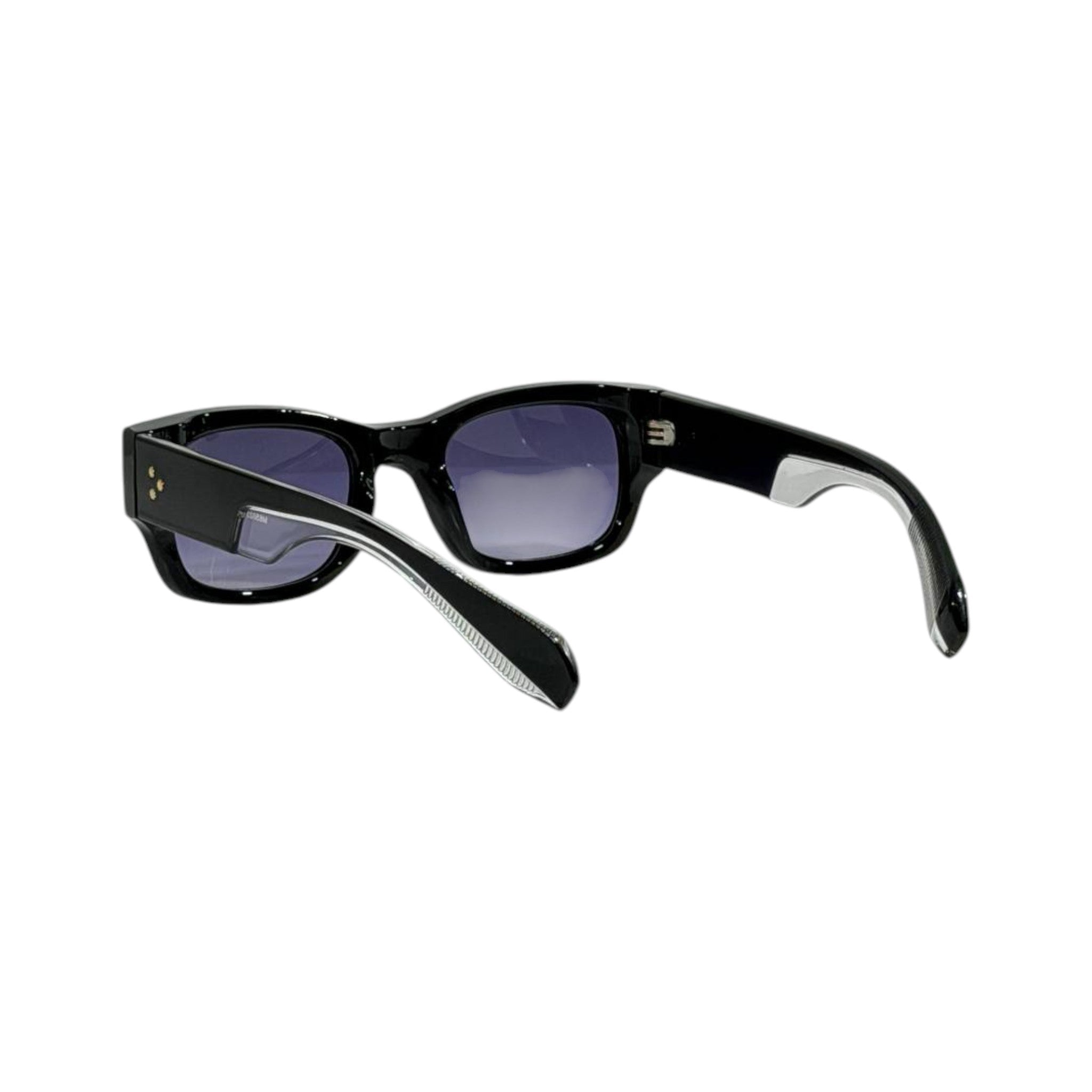 David Beckham Square Sunglasses – Black Frame Blue Gradient 🕶️💙