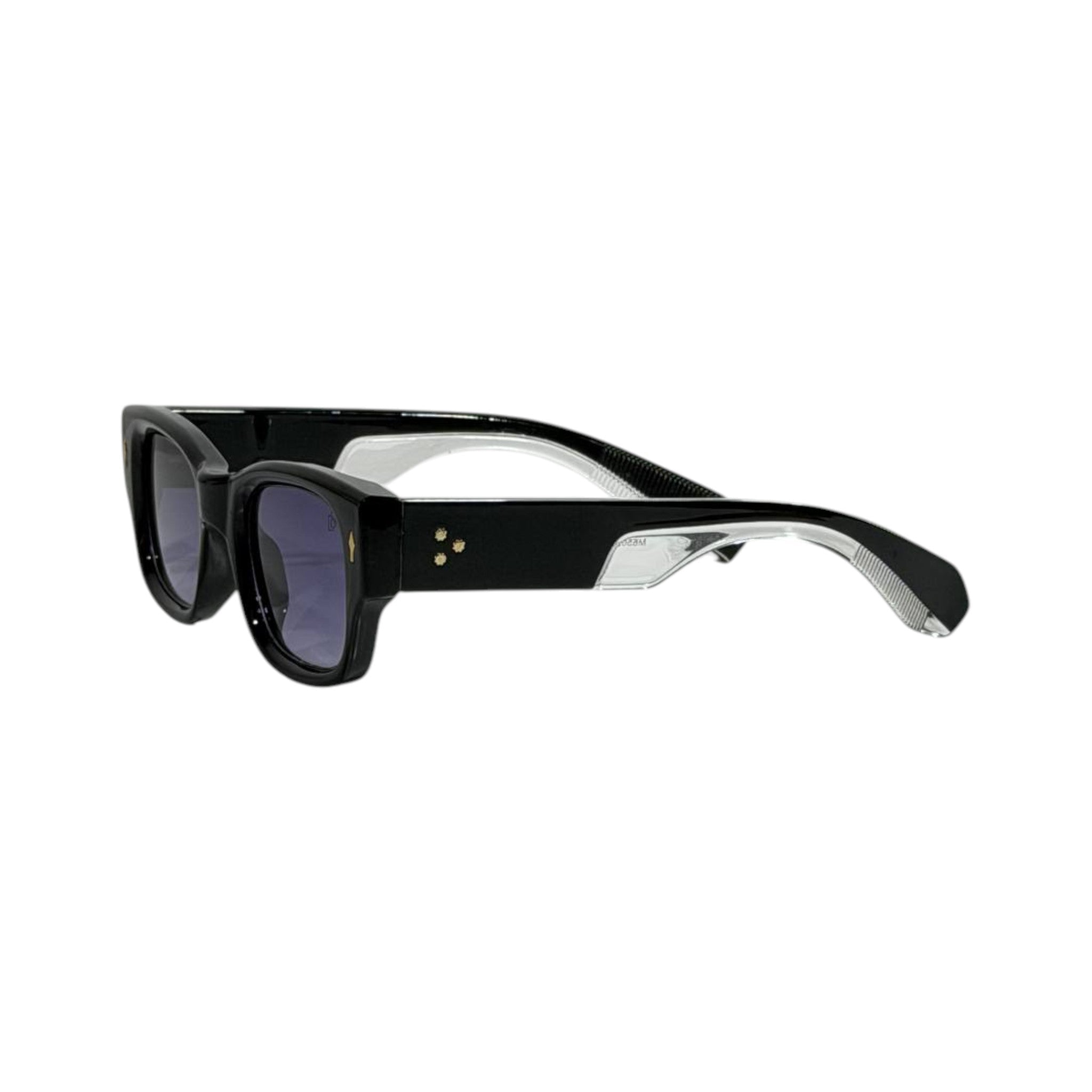 David Beckham Square Sunglasses – Black Frame Blue Gradient 🕶️💙