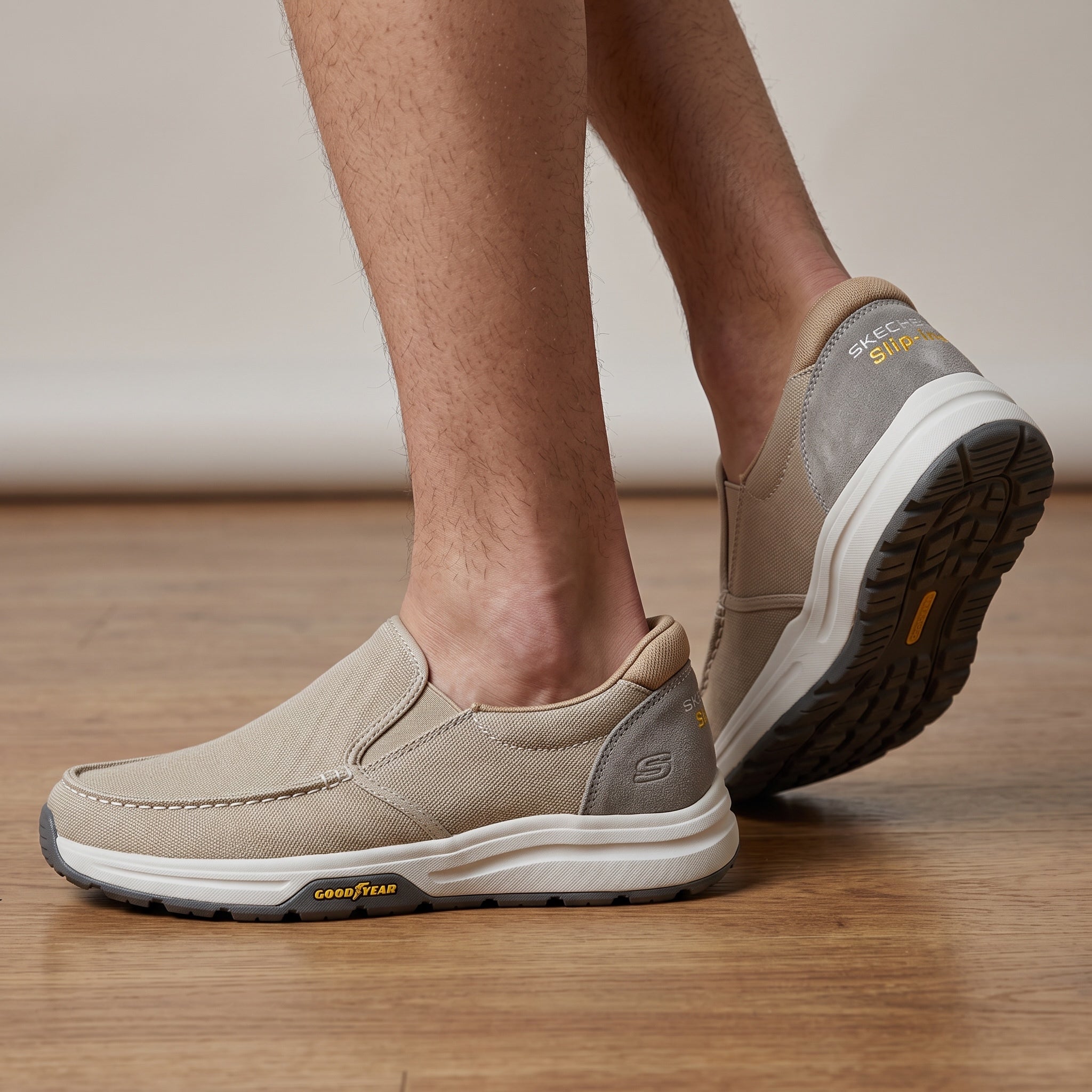 Skechers Slip-Ins β Beige Comfort Slip-On π