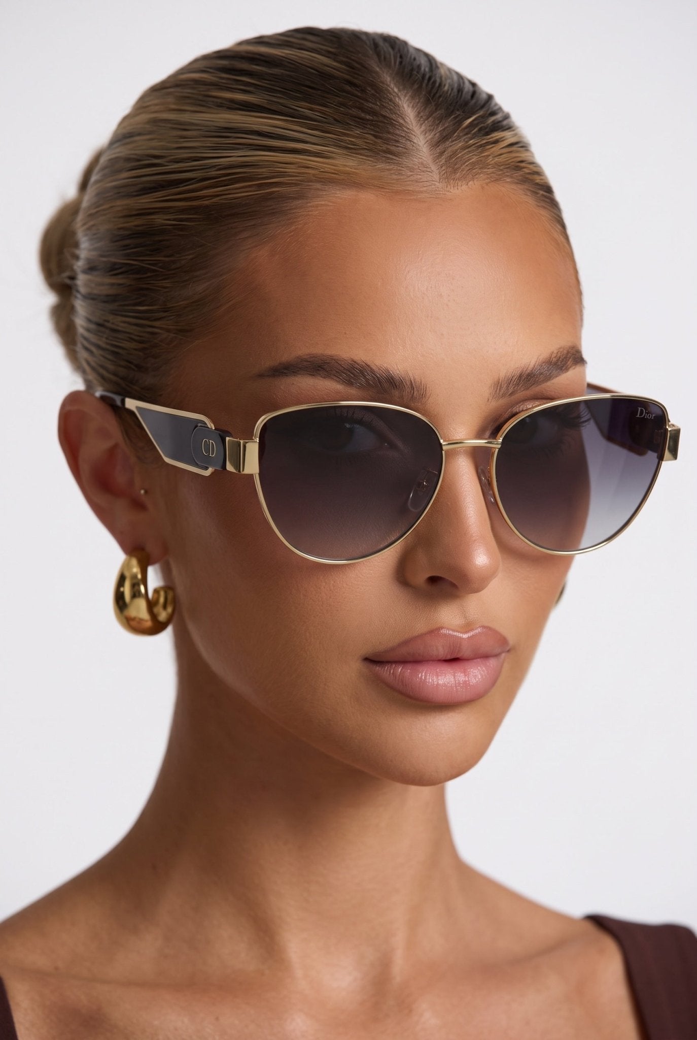 Dior Aviator Sunglasses β Gold & Black πΆοΈ