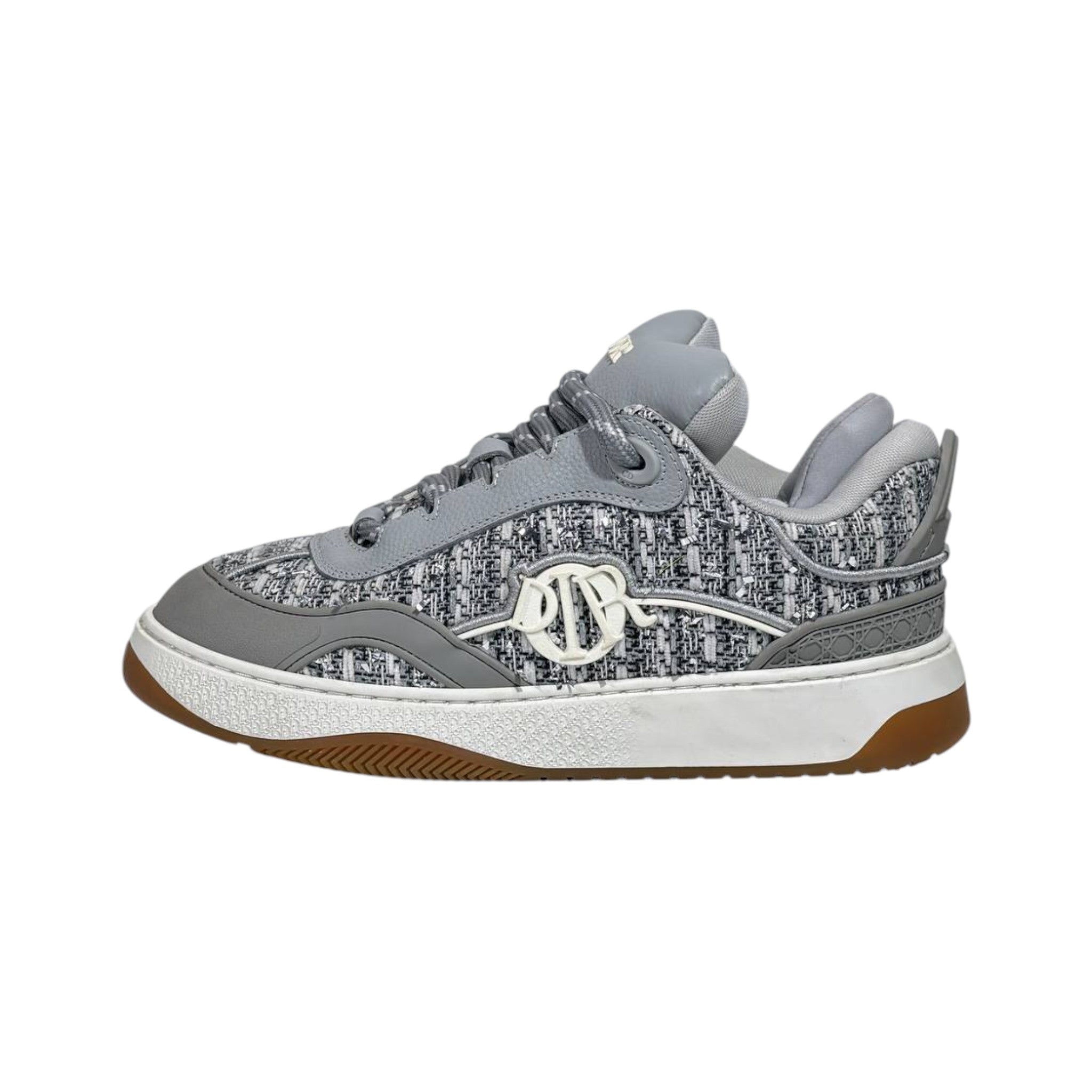 🩶 Dior B27 Grey Tweed Luxury Sneakers 👟✨