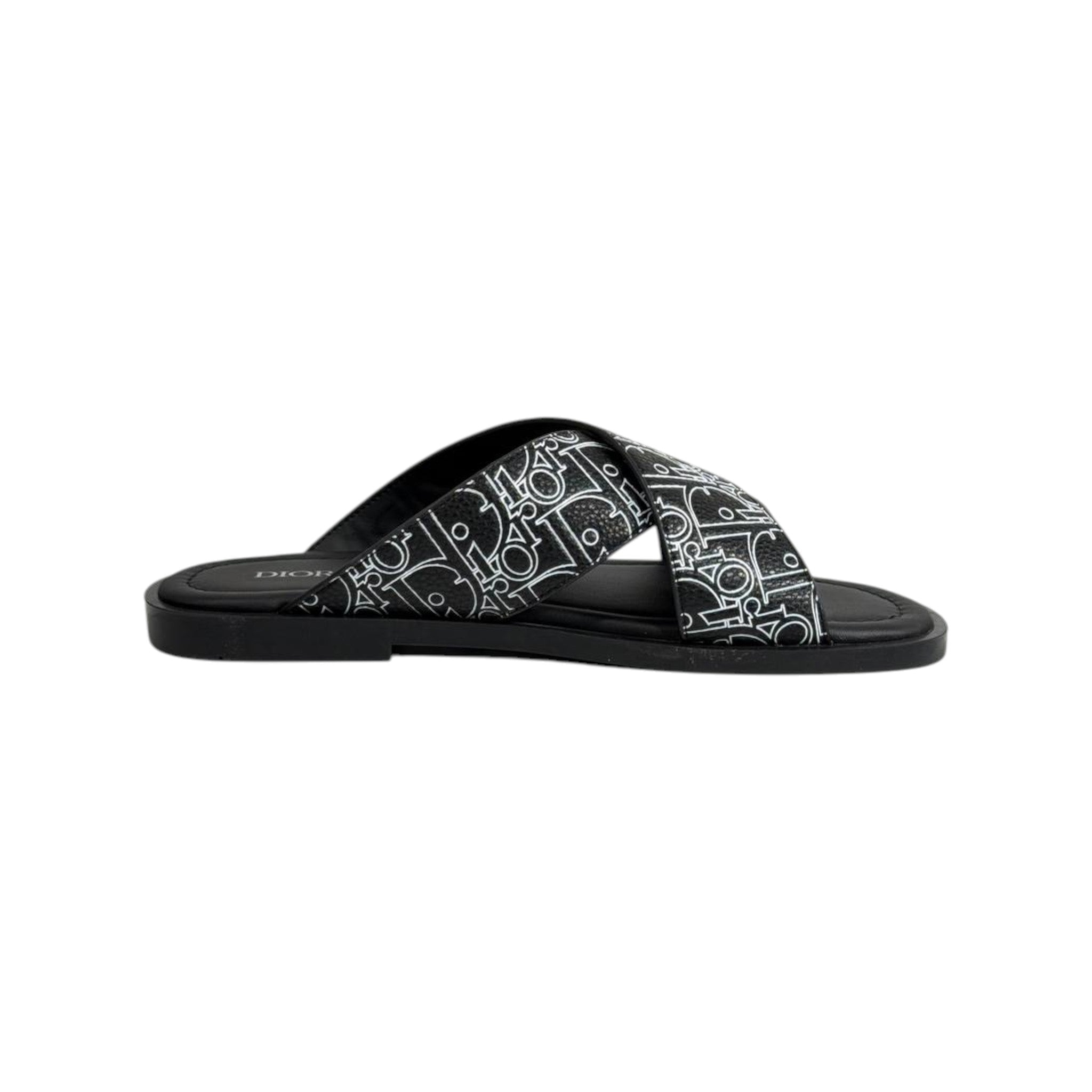 Dior Oblique Black Slides 🖤✨ Luxury Summer Sandals for Men