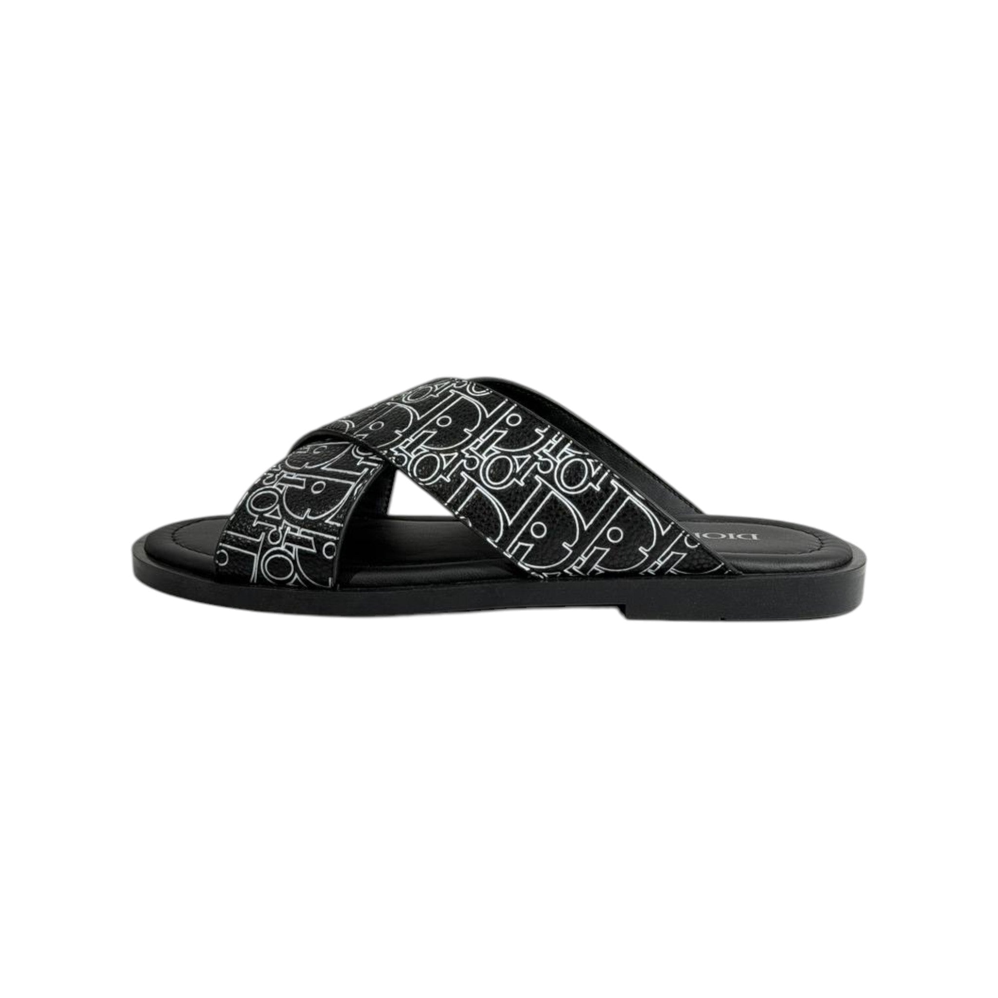 Dior Oblique Black Slides 🖤✨ Luxury Summer Sandals for Men