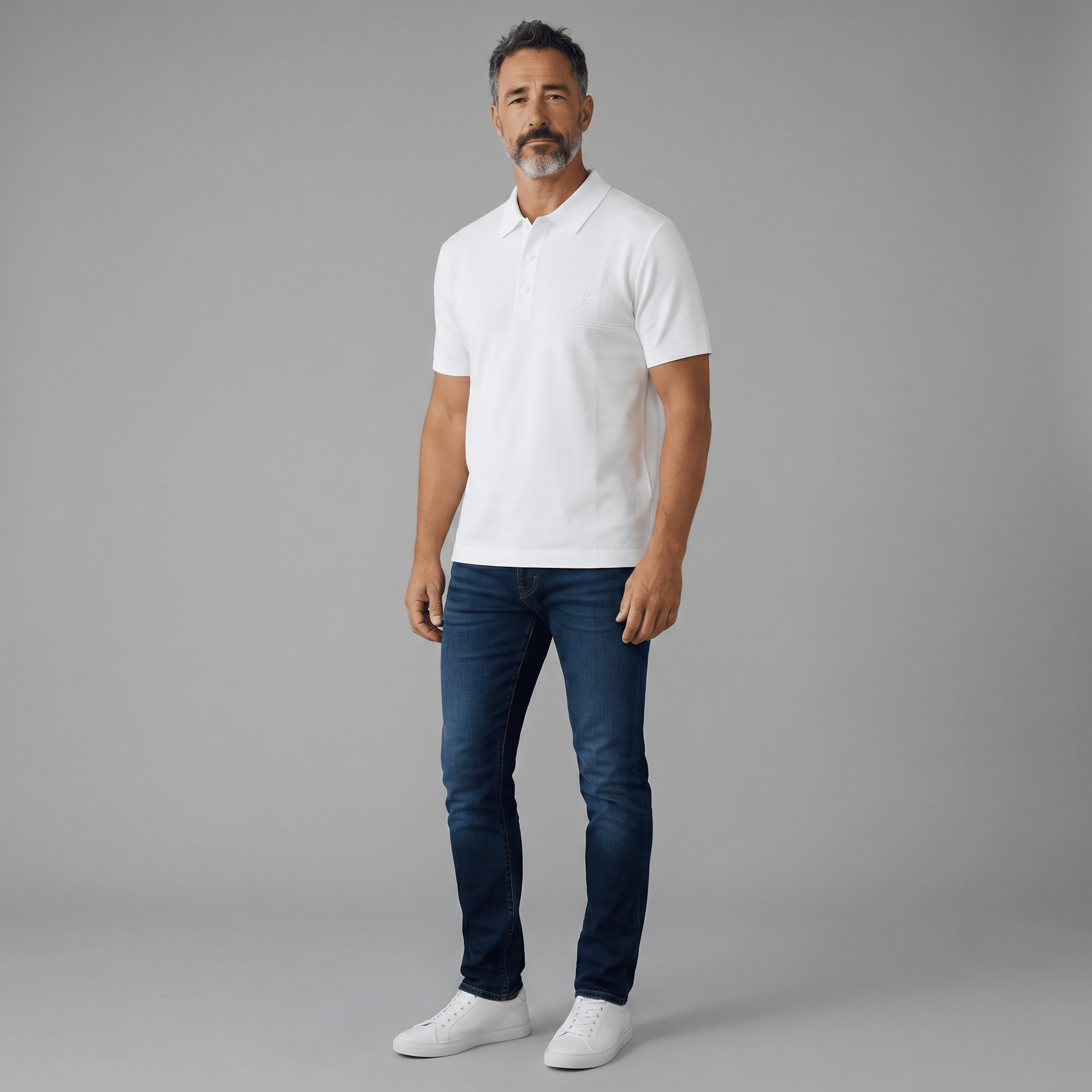 π€β¨ Dior White Luxury Polo Shirt β Premium Smart Casual Essential ππ₯