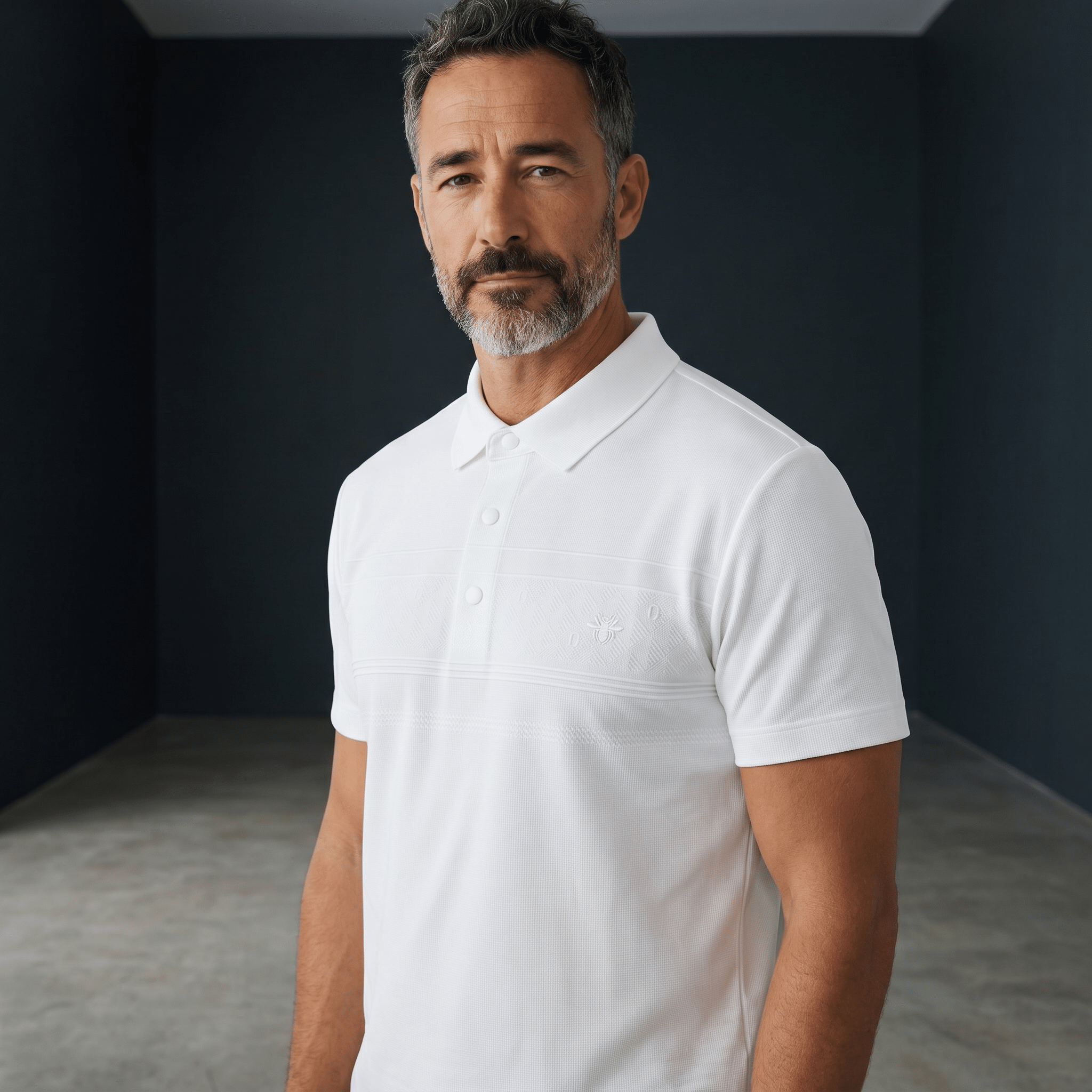 π€β¨ Dior White Luxury Polo Shirt β Premium Smart Casual Essential ππ₯