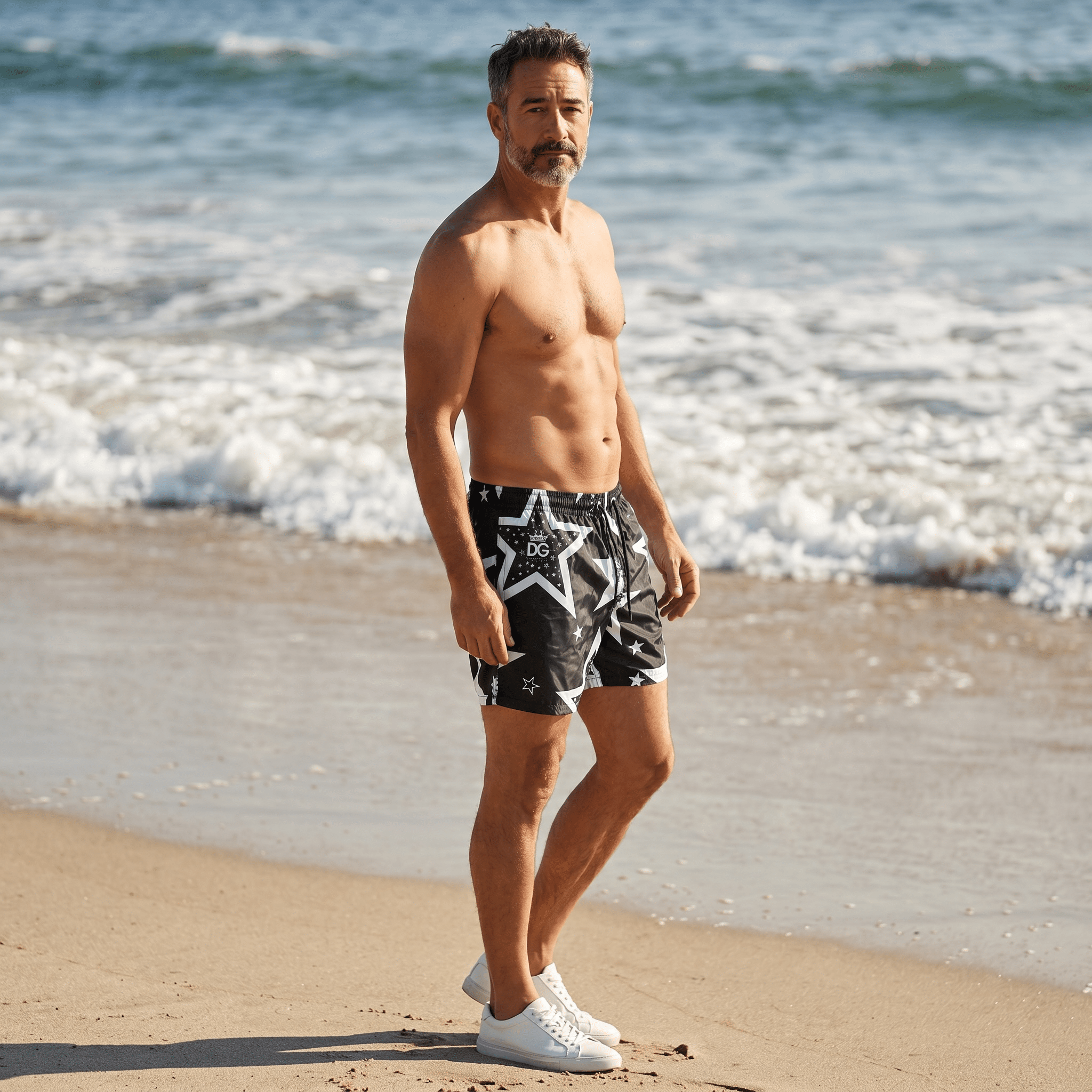Dolce & Gabbana Star Print Swim Shorts βπ€