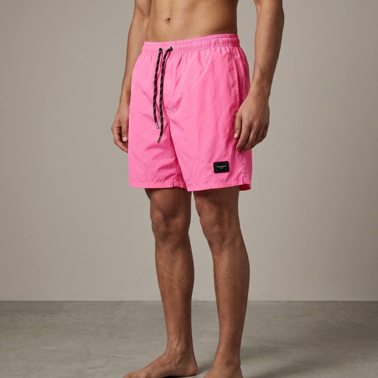 Dolce & Gabbana Style Neon Pink Swim Shorts πΈ | Premium Summer Look