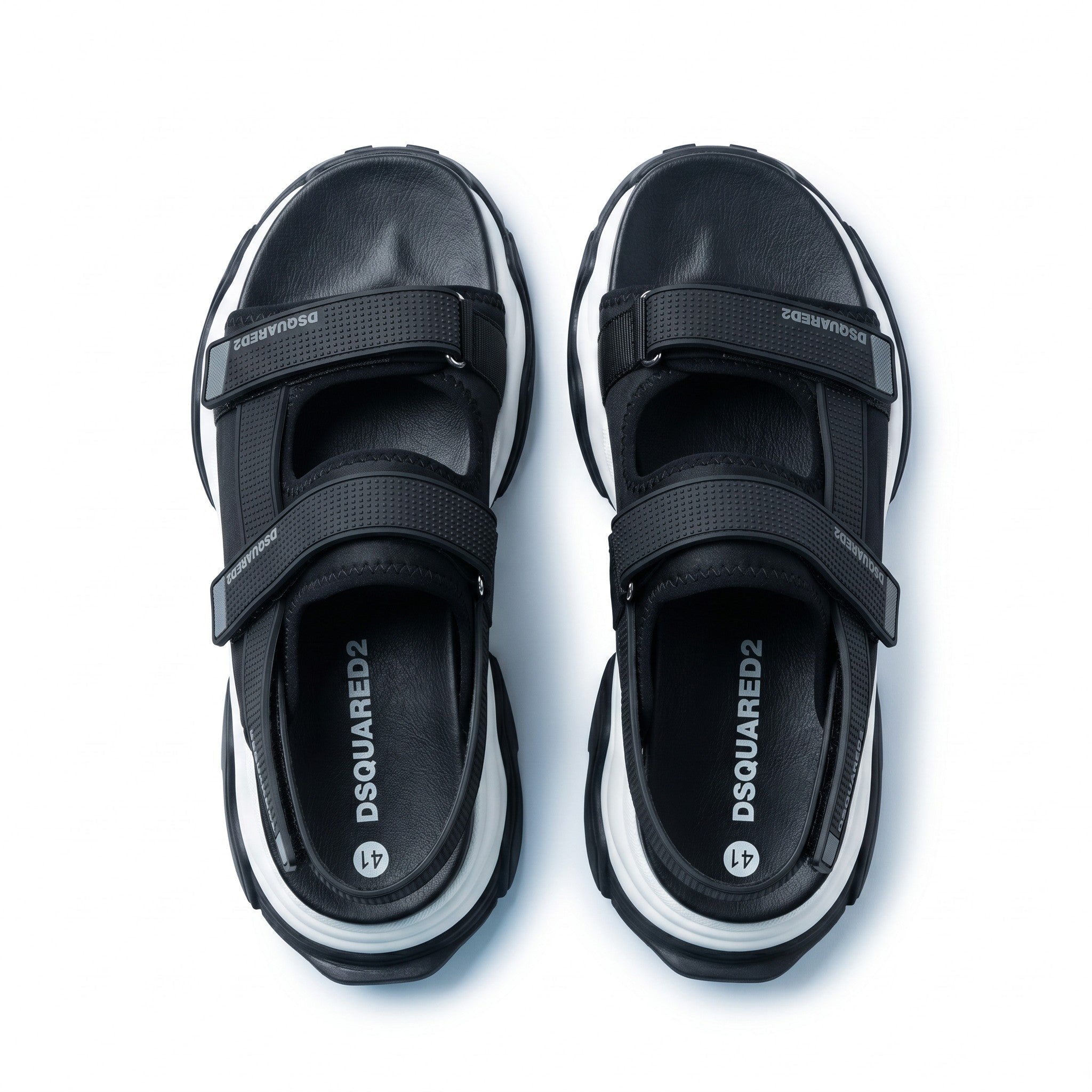 Dsquared2 Black Sport Strap Sandals