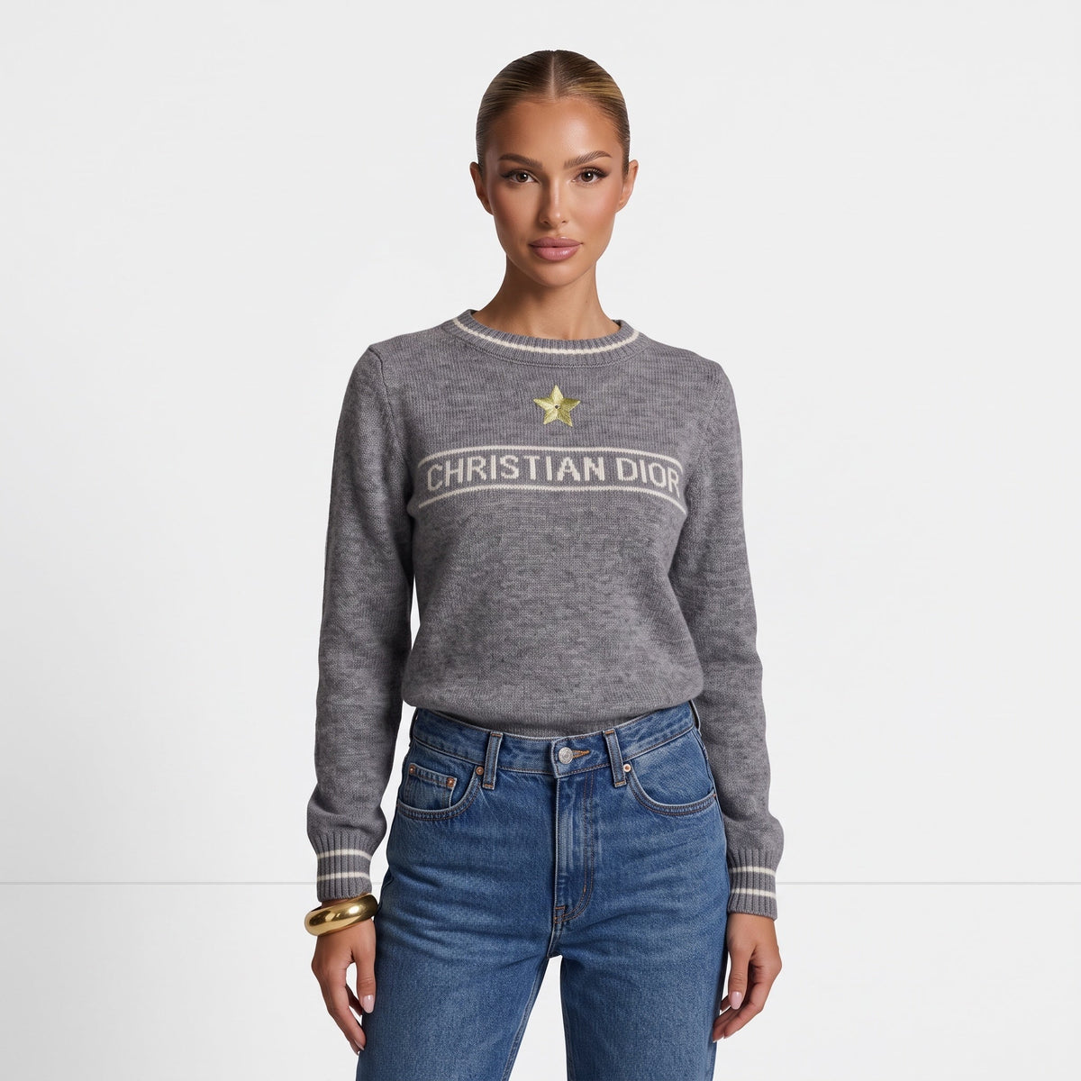 Christian Dior Jumper Logo Knit β Grey