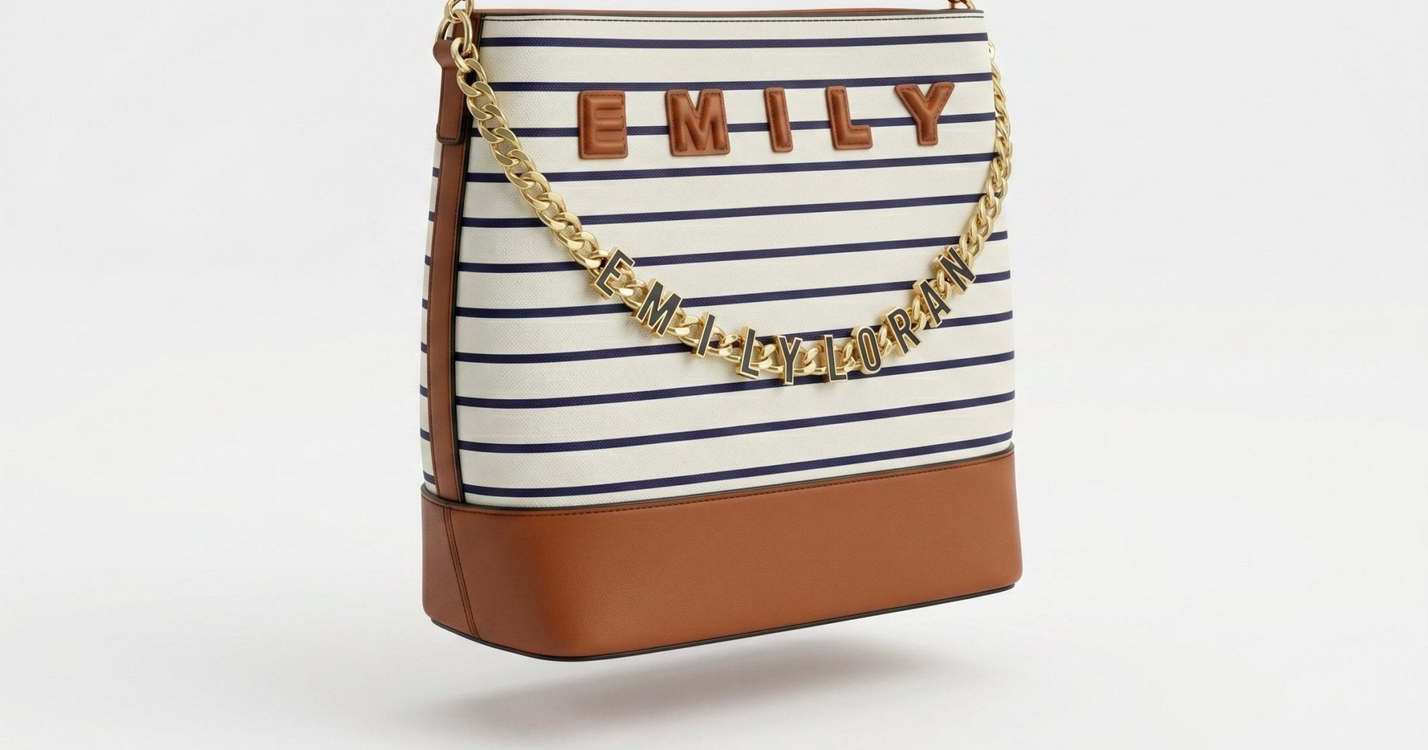 Emily Nautical Stripe Shoulder Tote π€β