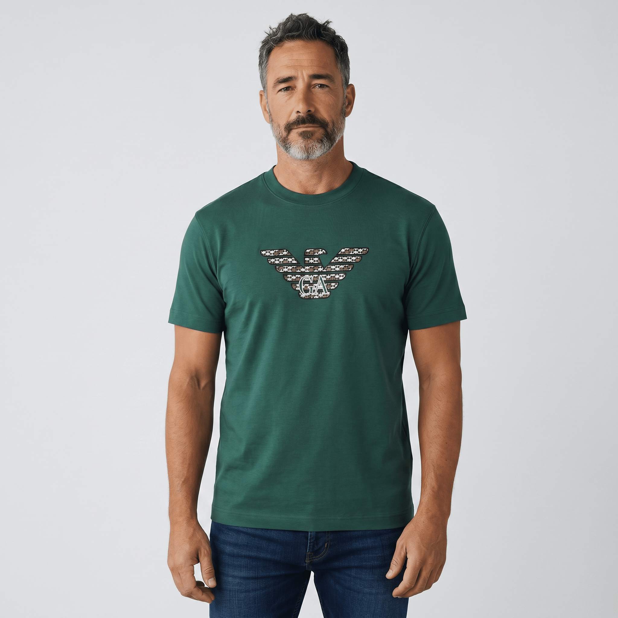 Emporio Armani Eagle Logo Green T-Shirt β Premium Casual Essential π’β¨