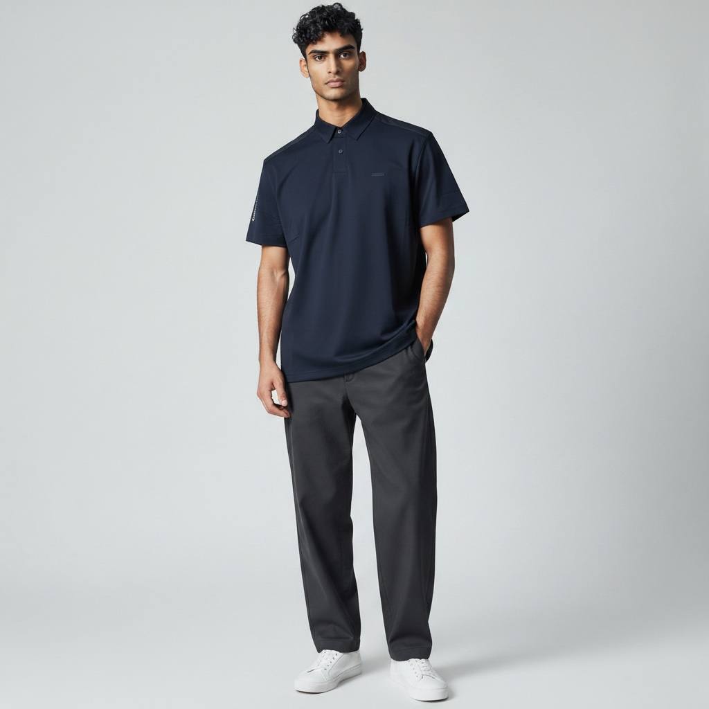 Emporio Armani Navy Premium Polo Shirt β Luxury Smart Casual Essential πβ¨