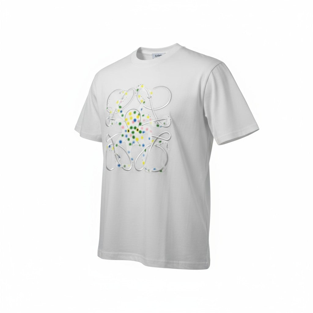 Loewe Multicolor Octopus Graphic Tee – White Artistic Edition