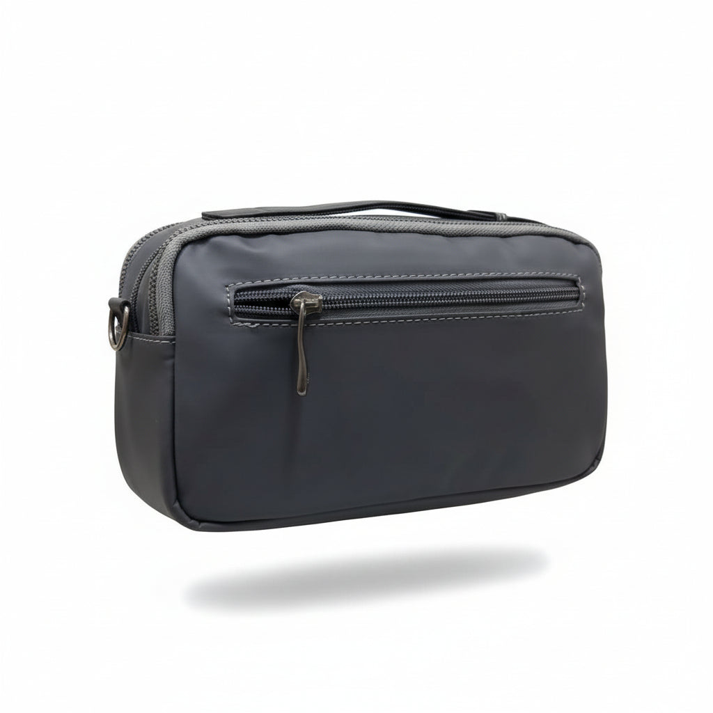 BOSS Signature Crossbody Bag β Sleek Grey Statement Shoulder Bag π€π