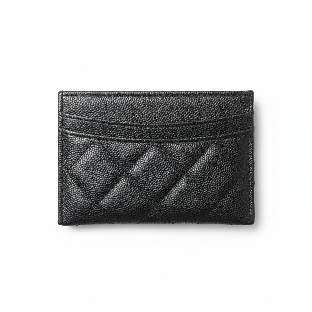 CHANEL Quilted Black Card Holder β Timeless Luxury Essential π€β¨