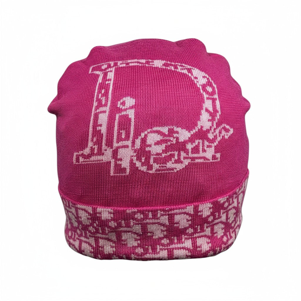 đź’— Dior Pink Monogram Beanie | Christian Dior Knit Logo Hat
