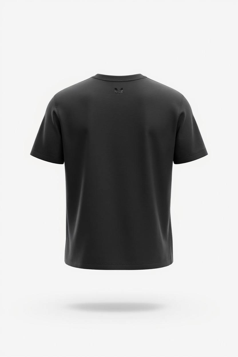 Louis Vuitton Tonal LV Embossed Logo Tee – Black Minimalist Edition