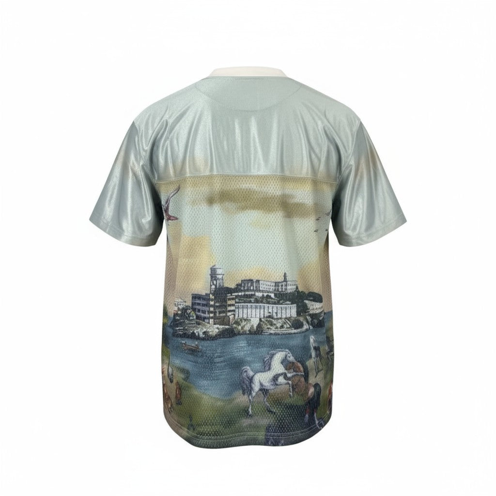 Corteiz Island Escape Mesh Jersey Tee