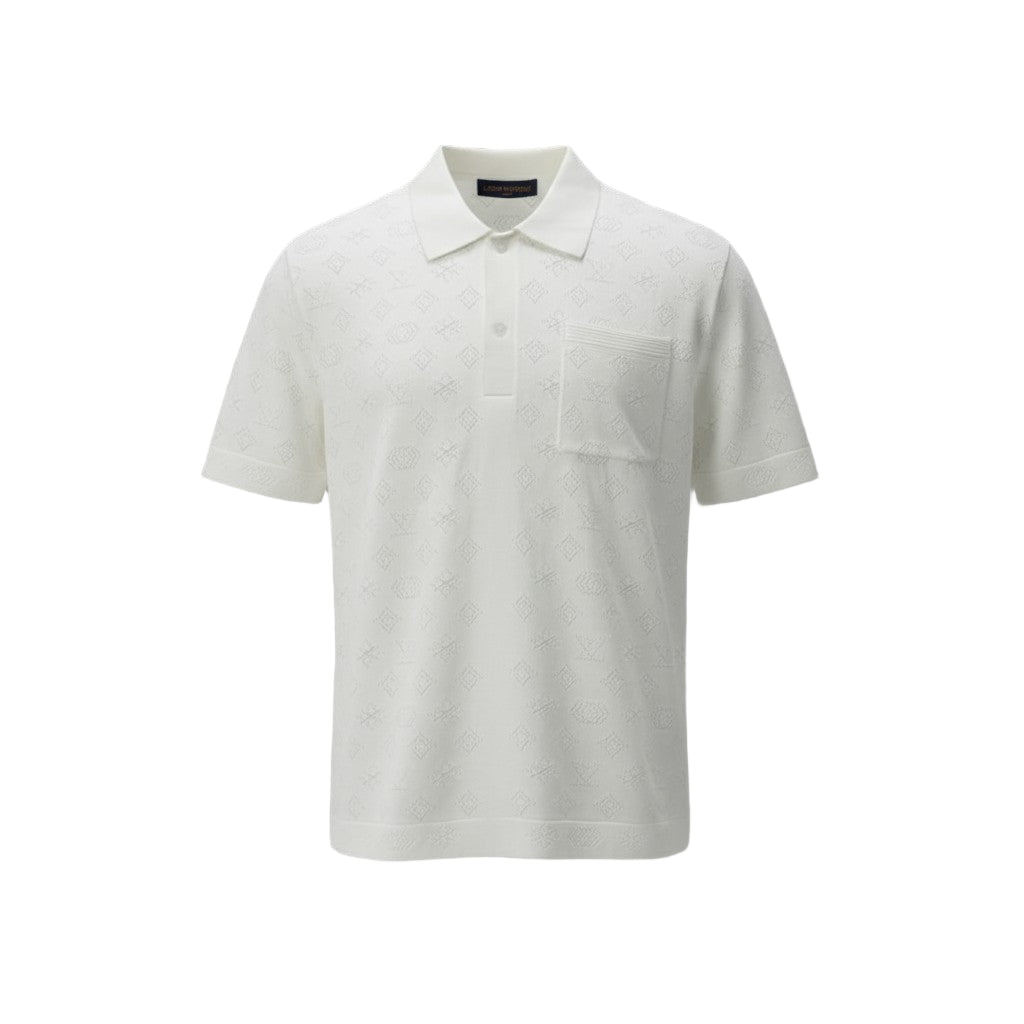 Louis Vuitton Monogram Knit Shirt – Elegant Texture, Timeless Style