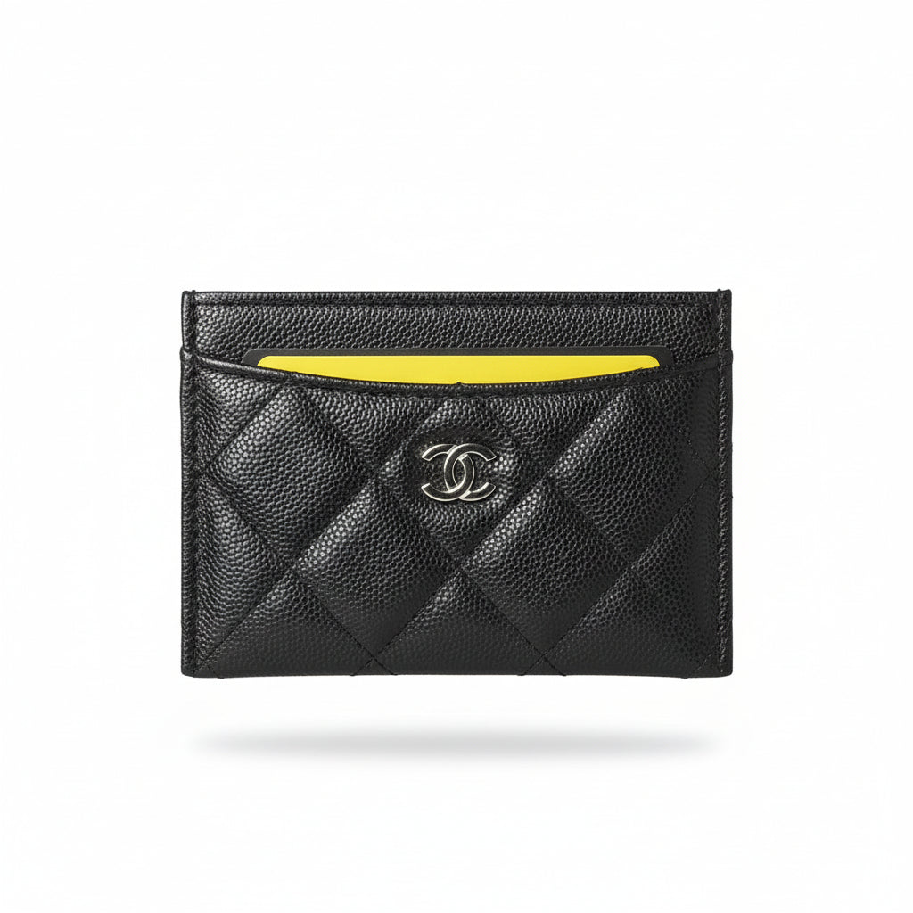 CHANEL Quilted Black Card Holder β Timeless Luxury Essential π€β¨