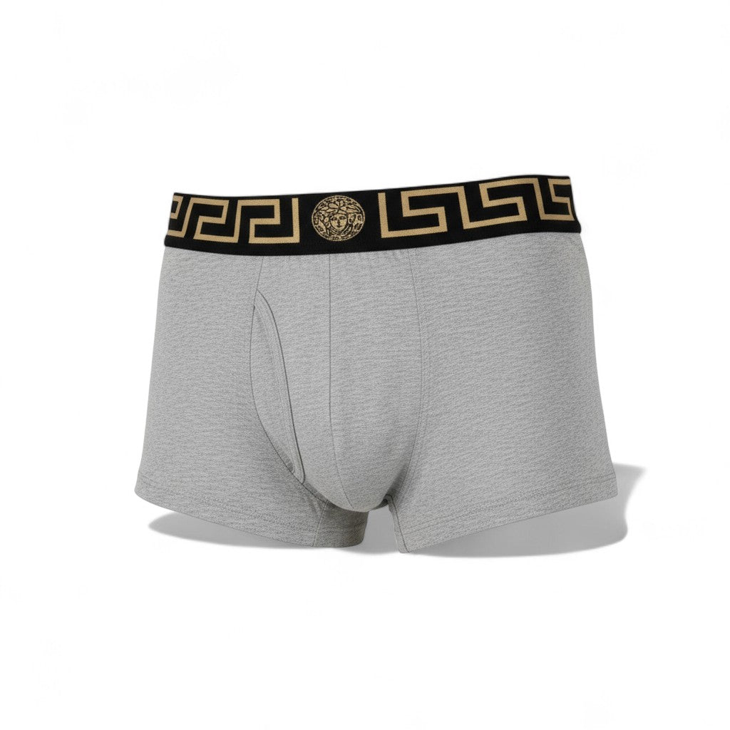 Versace Iconic Boxer Set (3 Pieces) đź‘‘ | Medusa Gold Waistband Edition