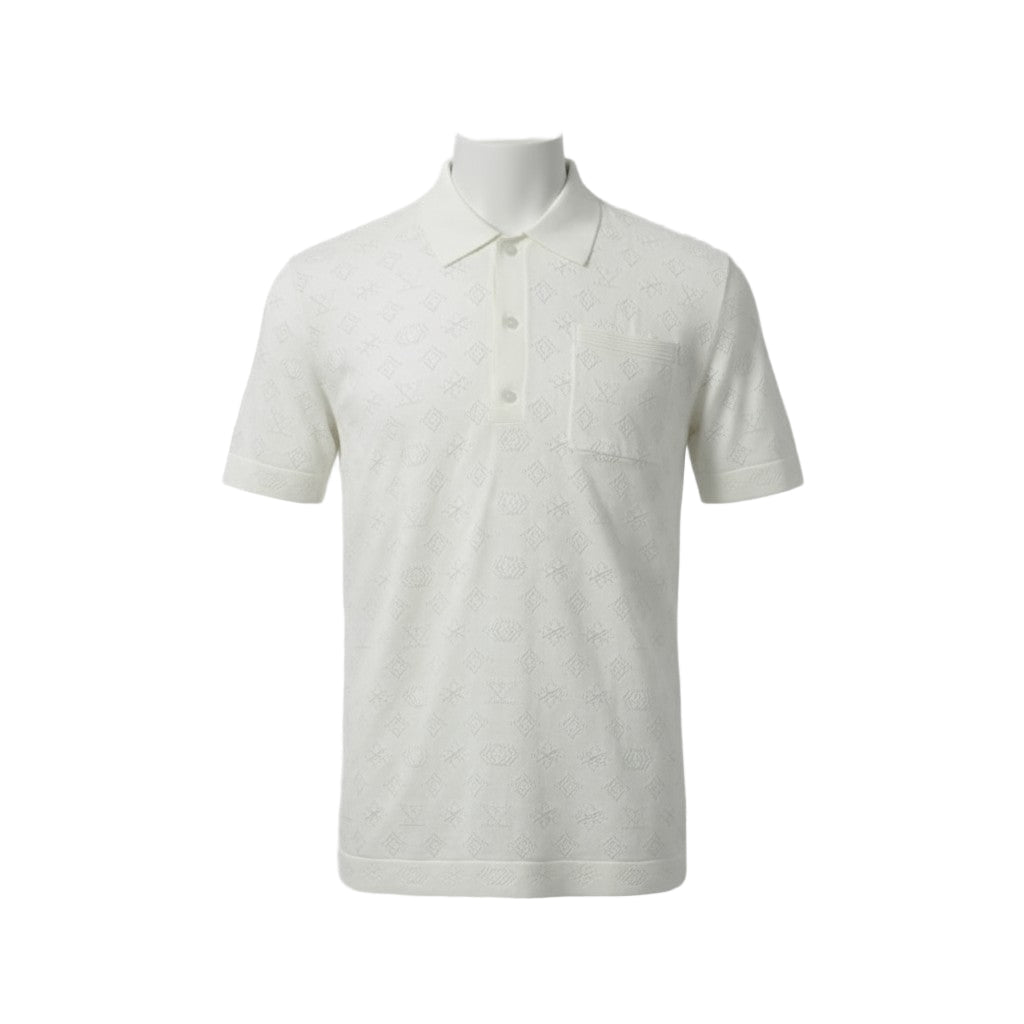 Louis Vuitton Monogram Knit Shirt – Elegant Texture, Timeless Style