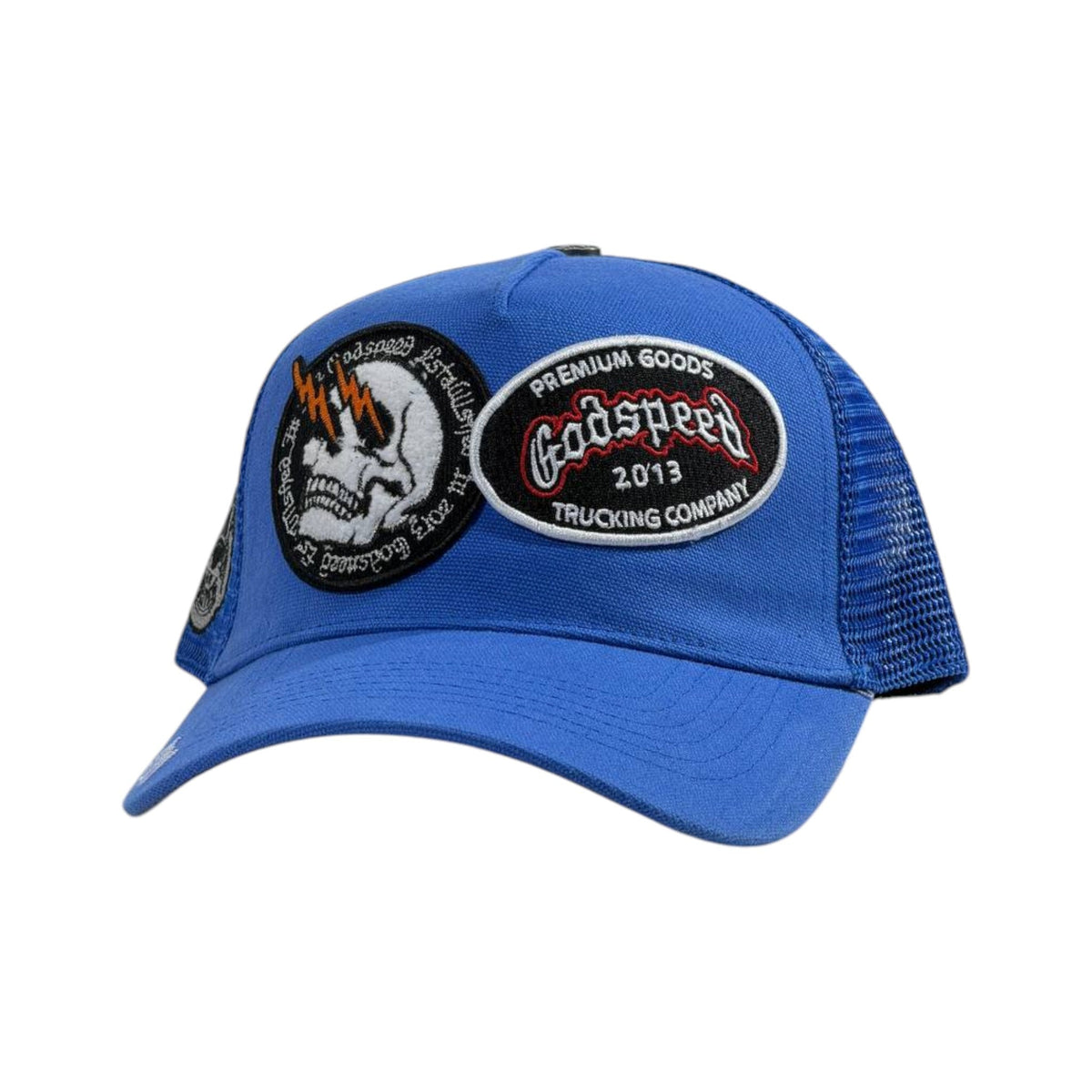🔵 Godspeed Blue Trucker Cap | Premium Graphic Streetwear Hat 🧢