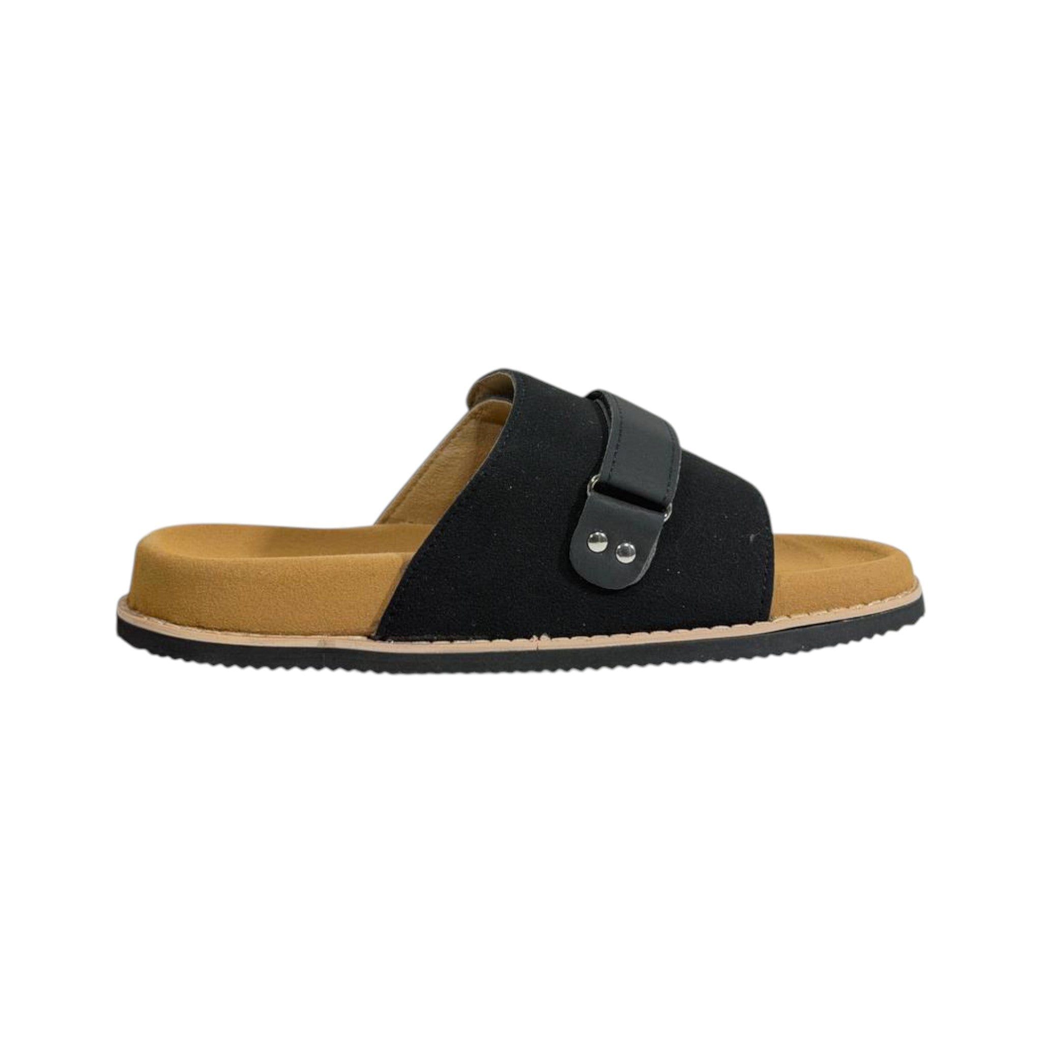 Gucci Black Comfort Slides – Premium Adjustable Summer Sandals 🖤👡
