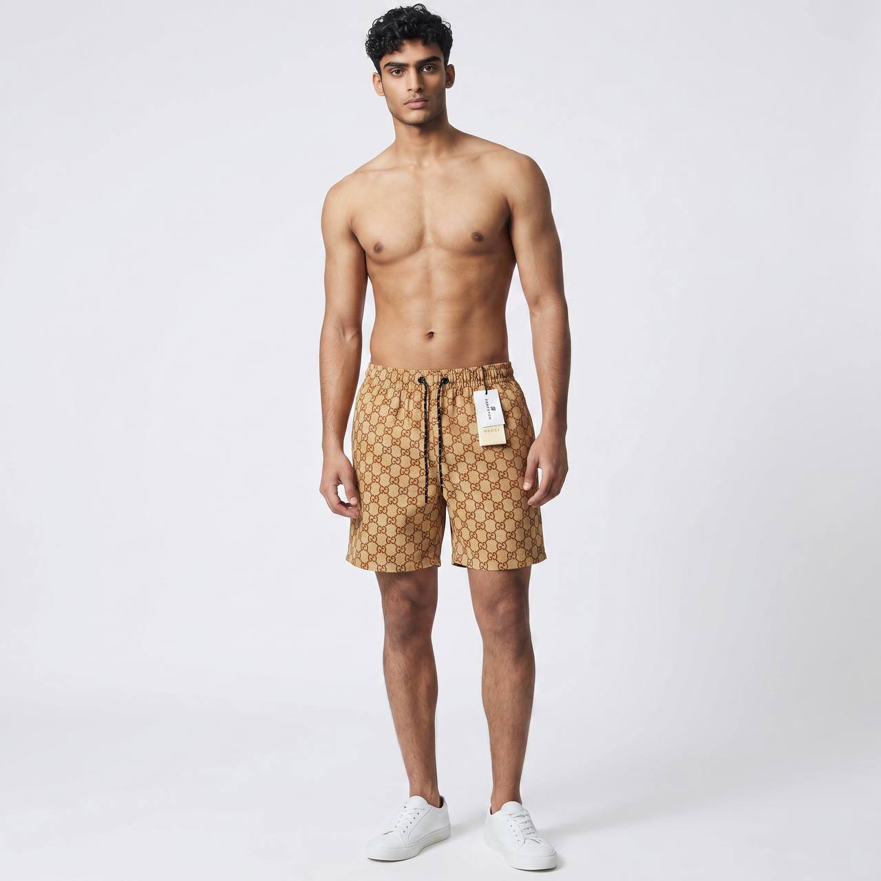 Gucci GG Monogram Swim Shorts π€ | Beige Classic Luxury Summer Fit