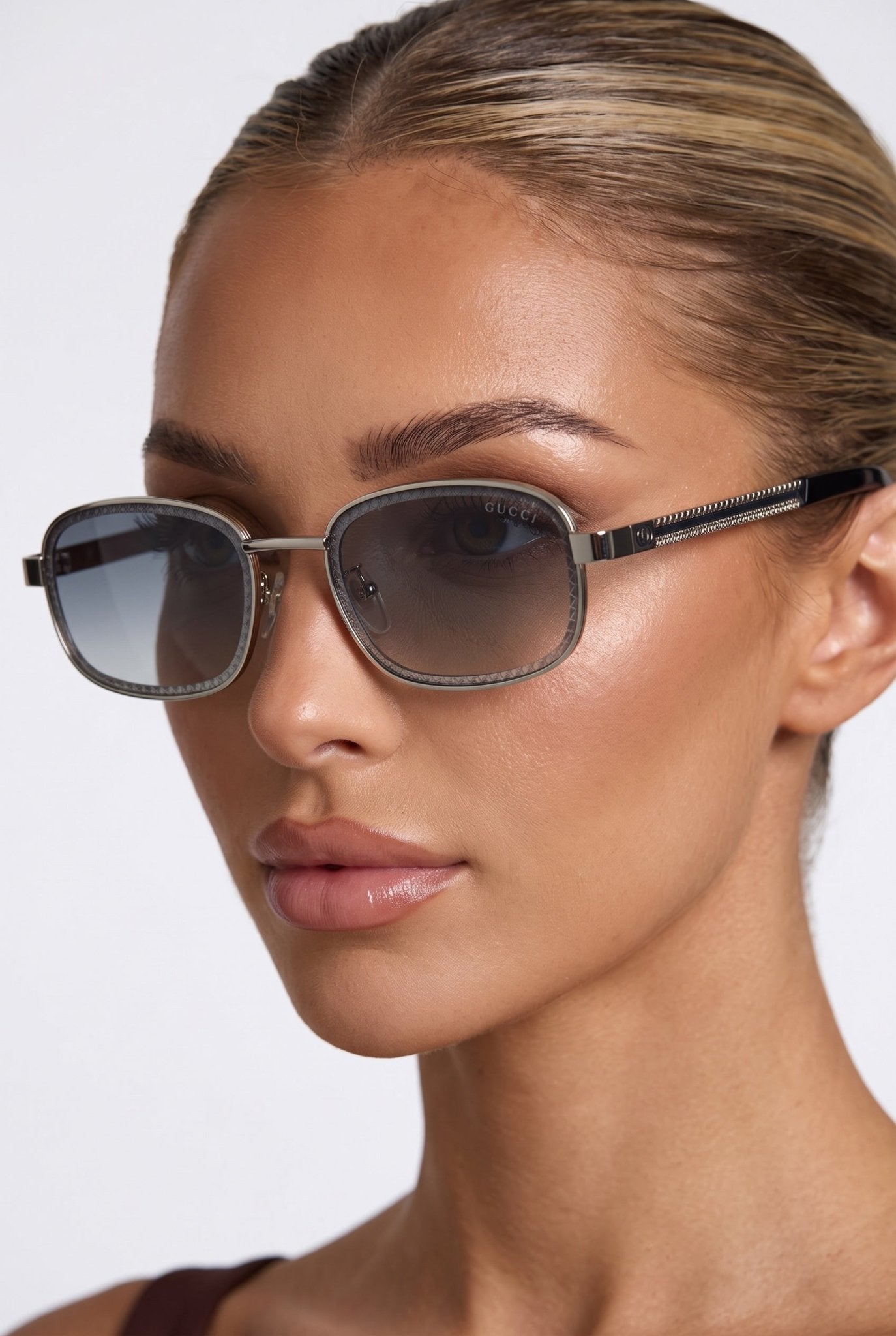 Gucci Square Sunglasses β Silver Grey πΆοΈ