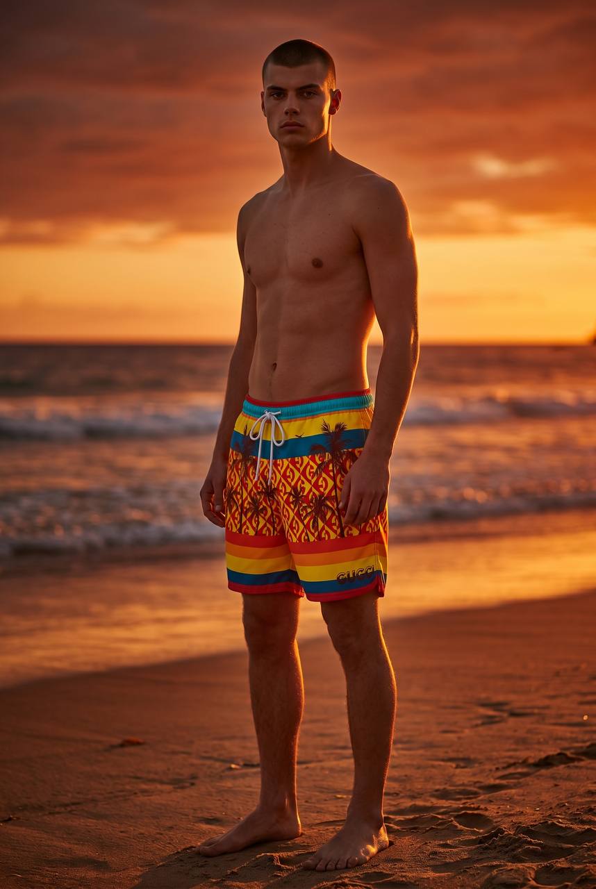 Gucci Tropical Sunset Swim Shorts π΄π
π