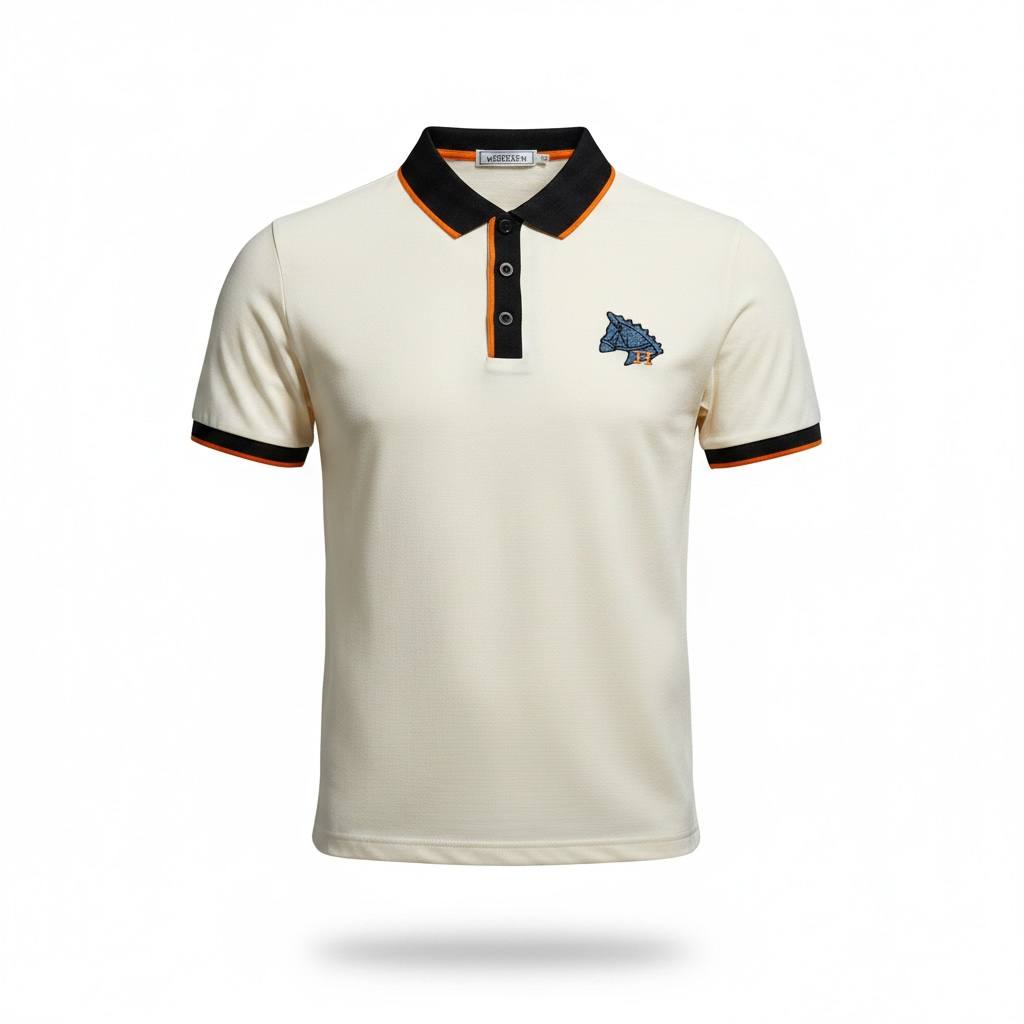 Hermes Premium Contrast Polo Shirt π§‘π€ | Luxury Minimal Design Slim Fit Tee