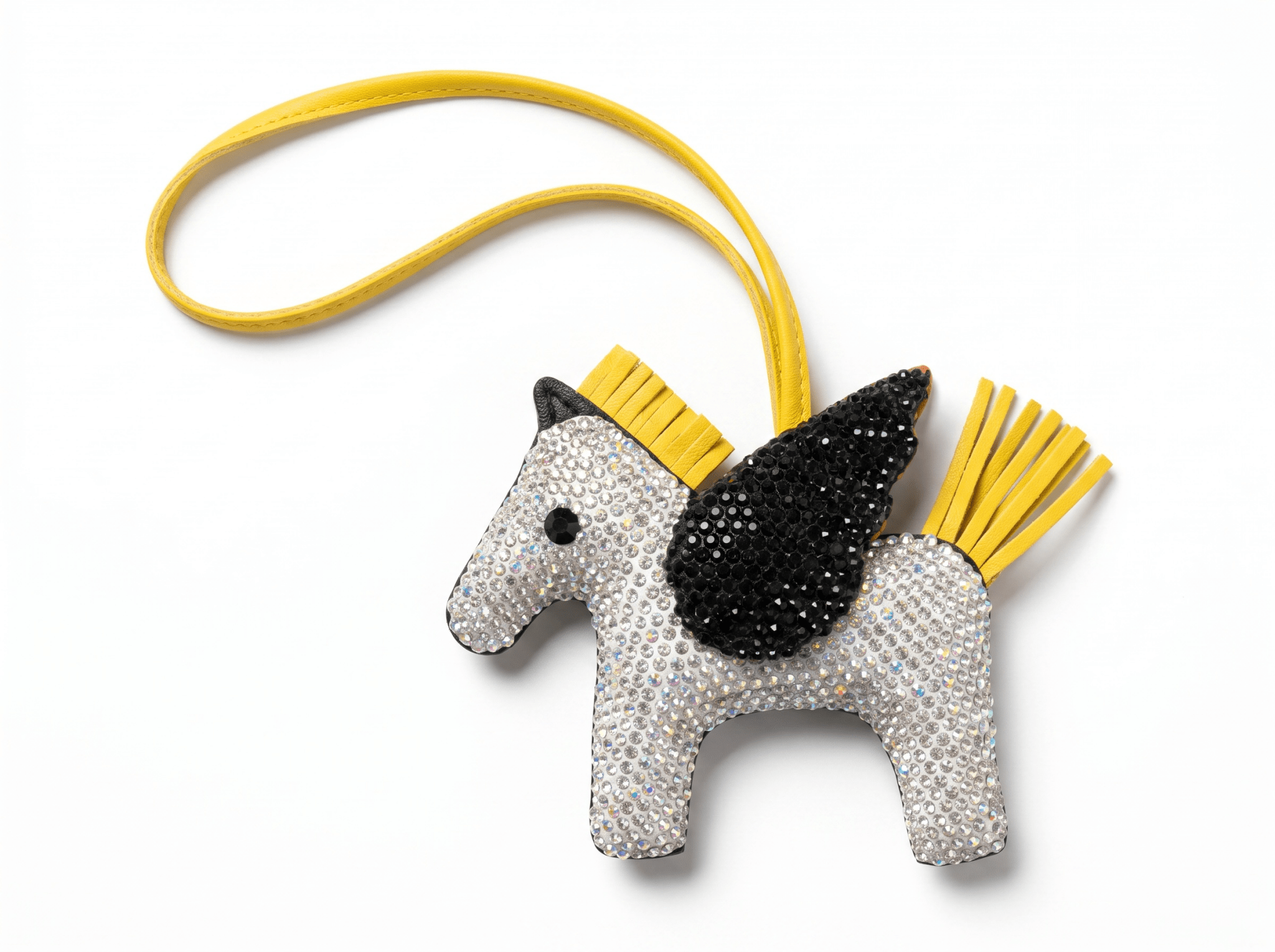 HERMÈS Rodeo Pegasus Crystal Charm 🐎✨ | Luxury Sparkling Horse Bag Accessory