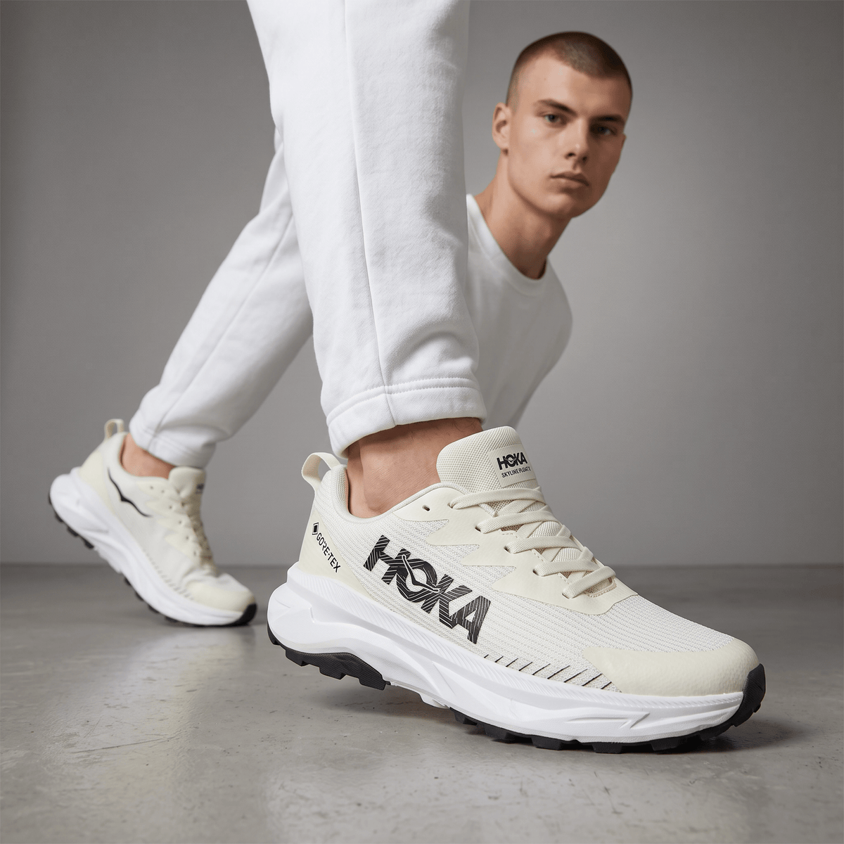 ๐ค HOKA Skyline Float GTX Trail Running Shoes โ White/Black