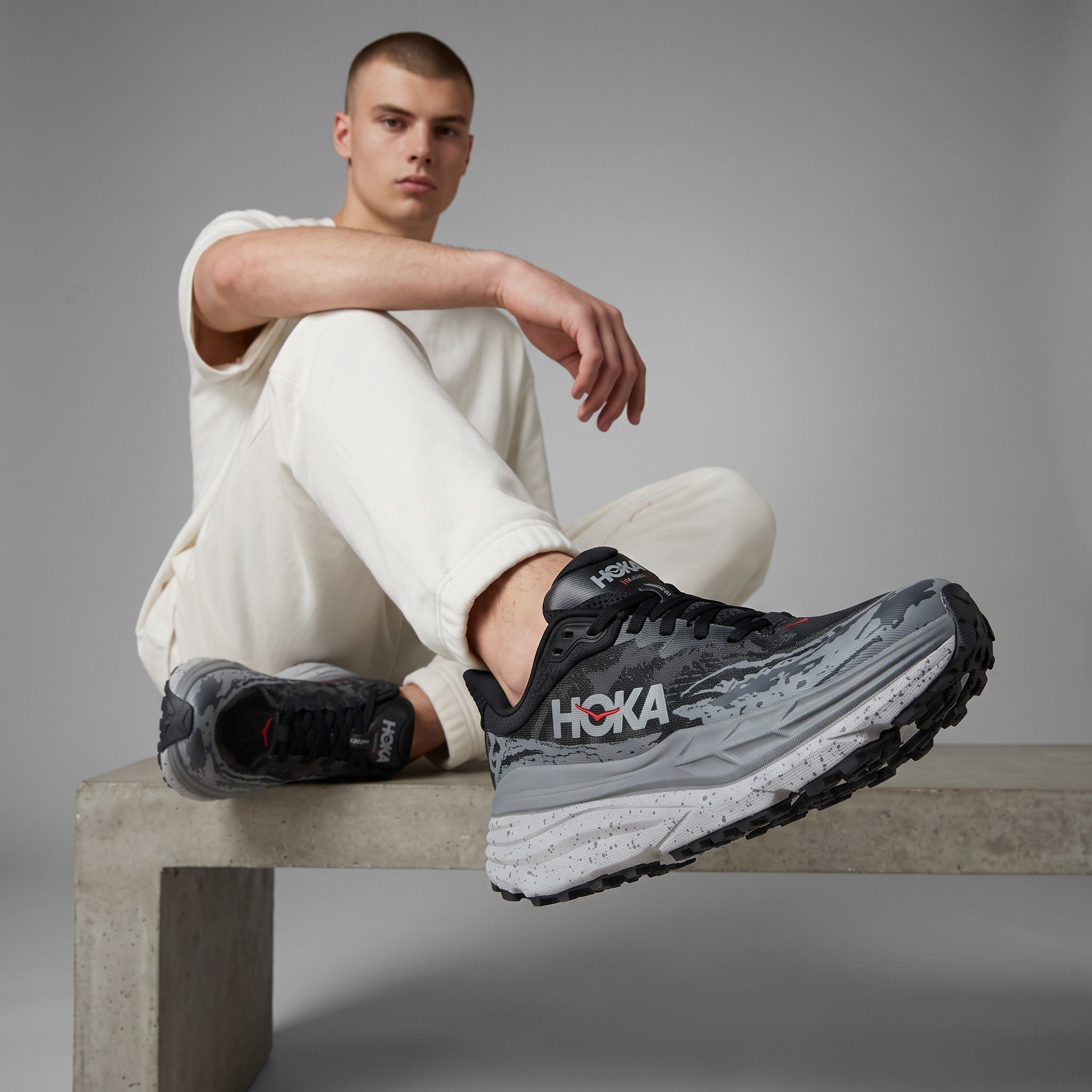 HOKA Speedgoat Trail Running Shoes – Grey Camo 🩶🏔️